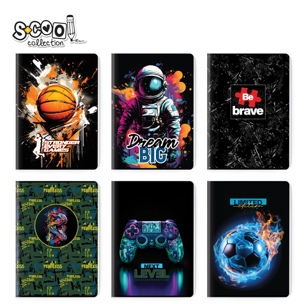 SVESKA PREMIUM A4 SK 52L BOYS COLLECTION SC3133 - S-COOL | Školski pribor | NBK