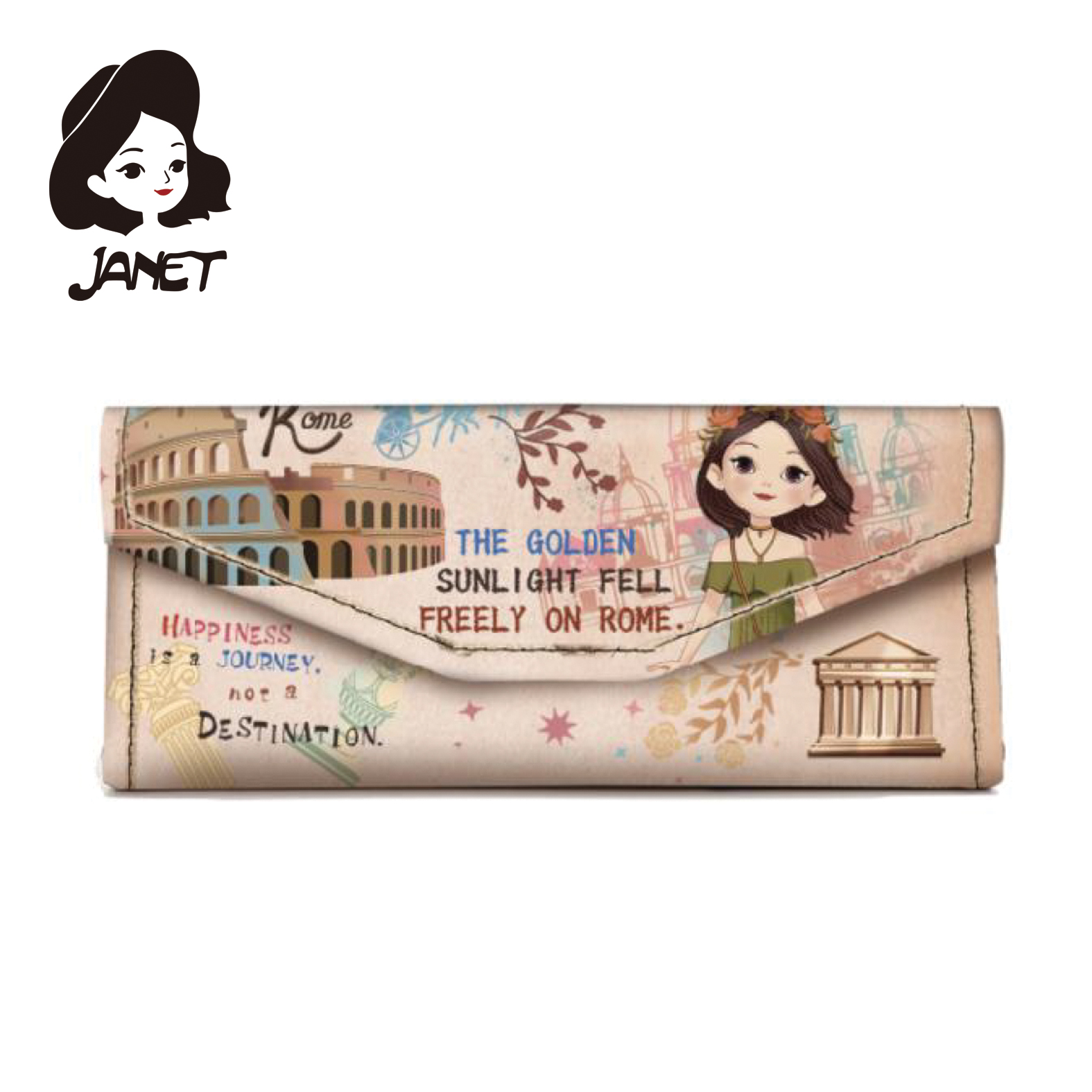 FUTROLA ZA NAOČARE JANET TOUR OF ROME JW-019A 2025  16.5*7*7 - JANET | Putni program i poslovna galanterija | NBK