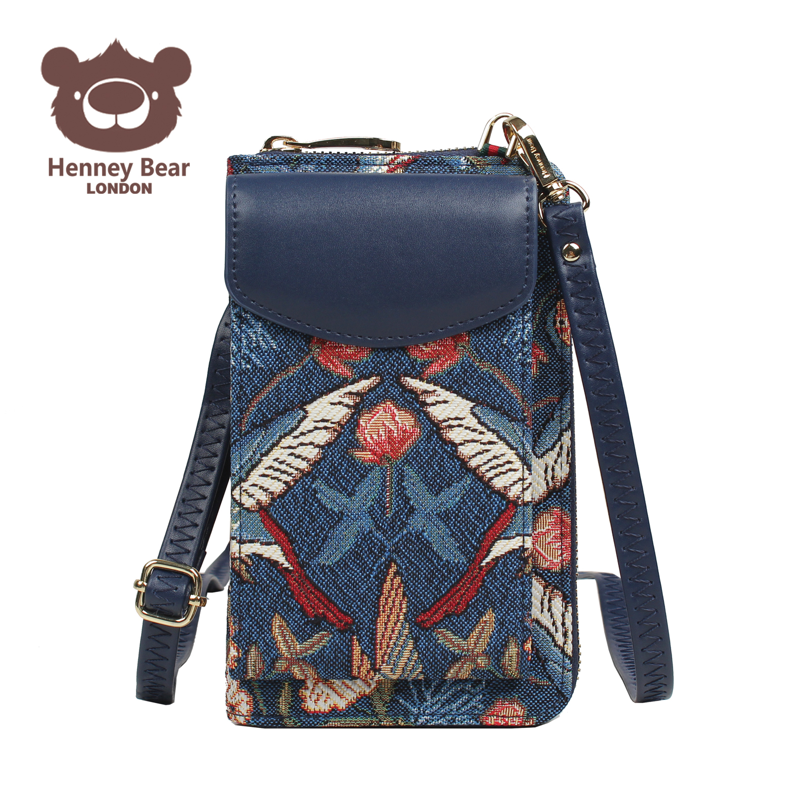 NOVČANIK DAMSKI HENNEY BEAR HW-116 BLUE HUMMINGBIRD  10*4*18 - JANET | Putni program i poslovna galanterija | NBK