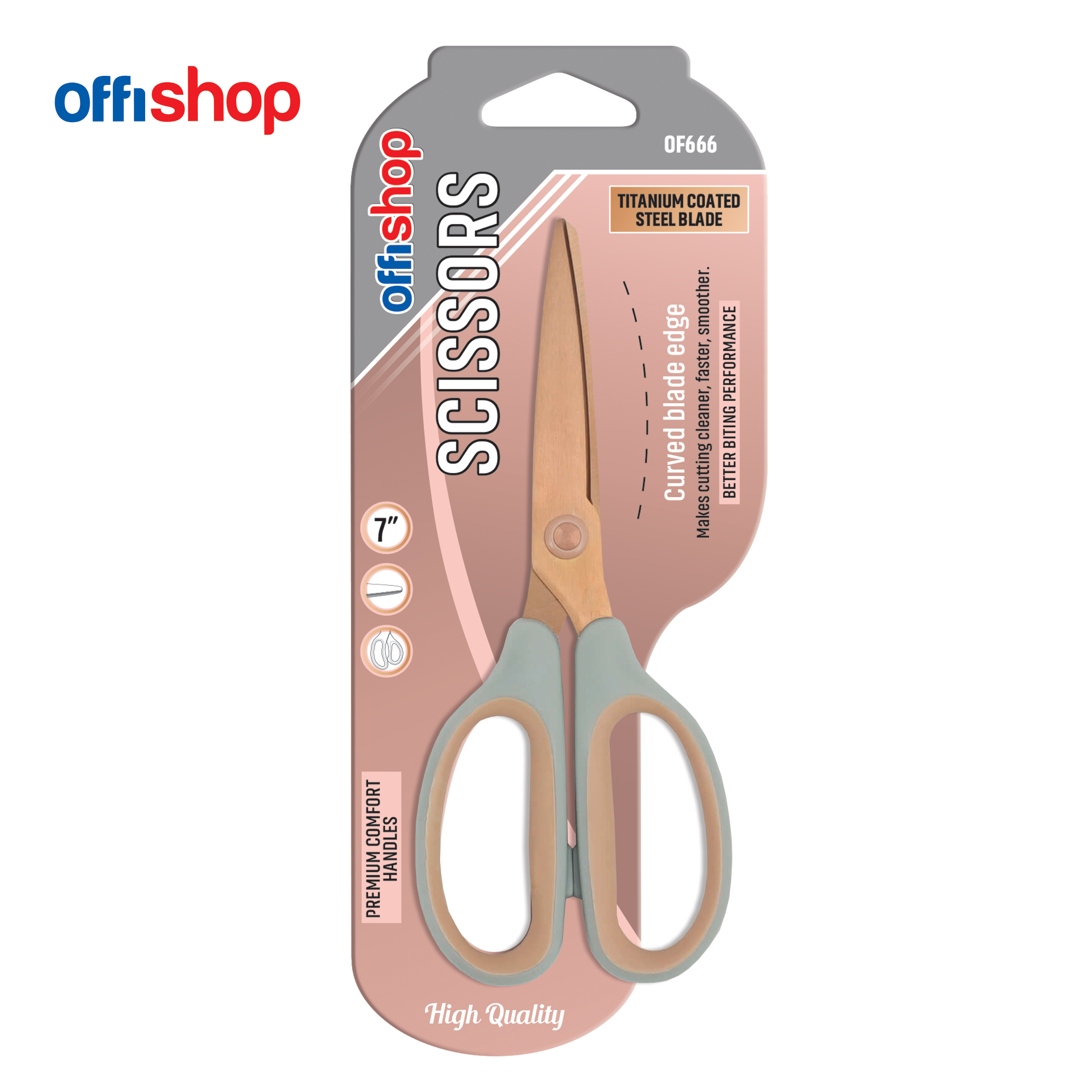 MAKAZE OFFISHOP TITANIUM 17.5CM OF666 - OFFISHOP | Kancelarijski materijal | NBK