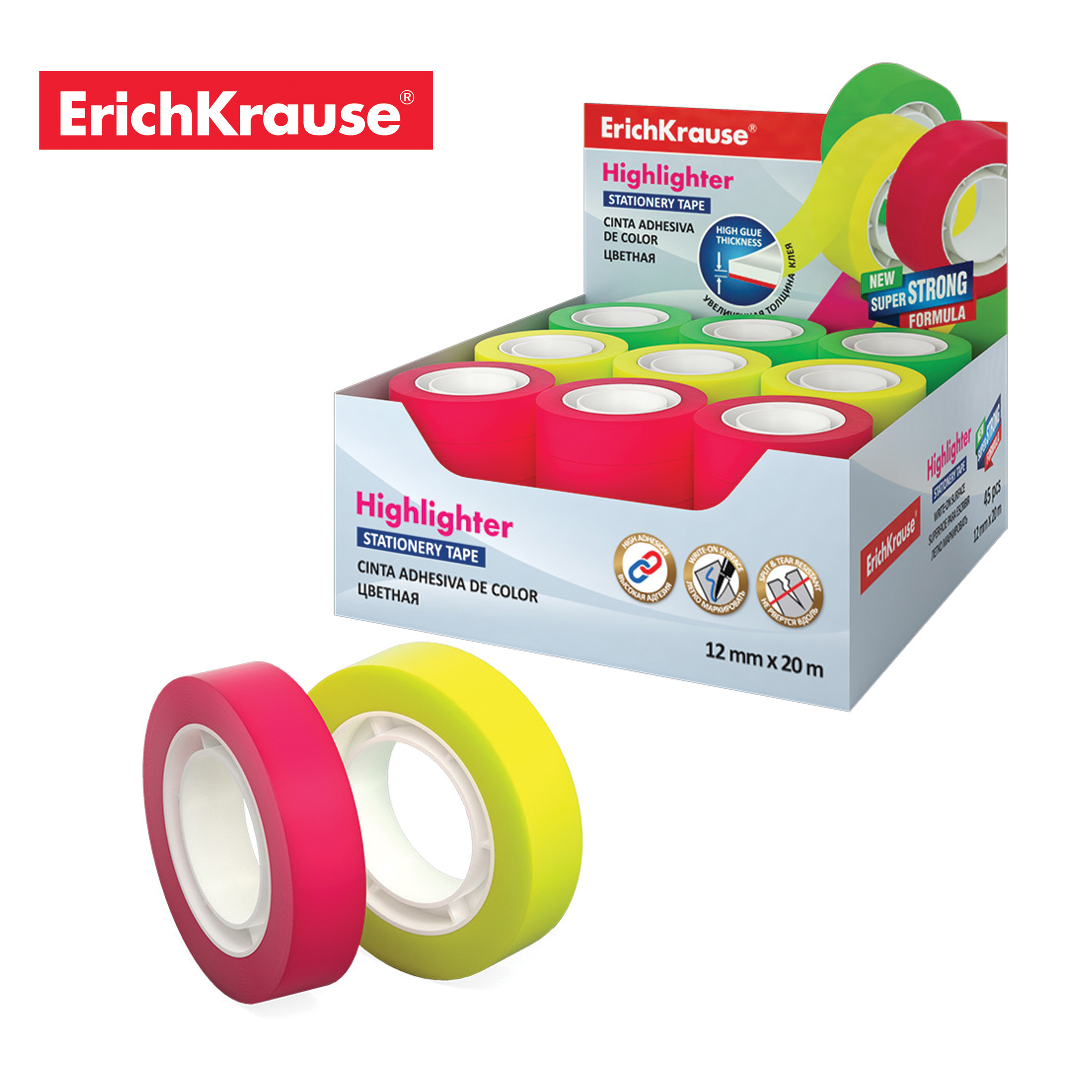 SKOČ TRAKA HIGHLIGHTER 12*20MM 58749 | Kancelarijski materijal | NBK