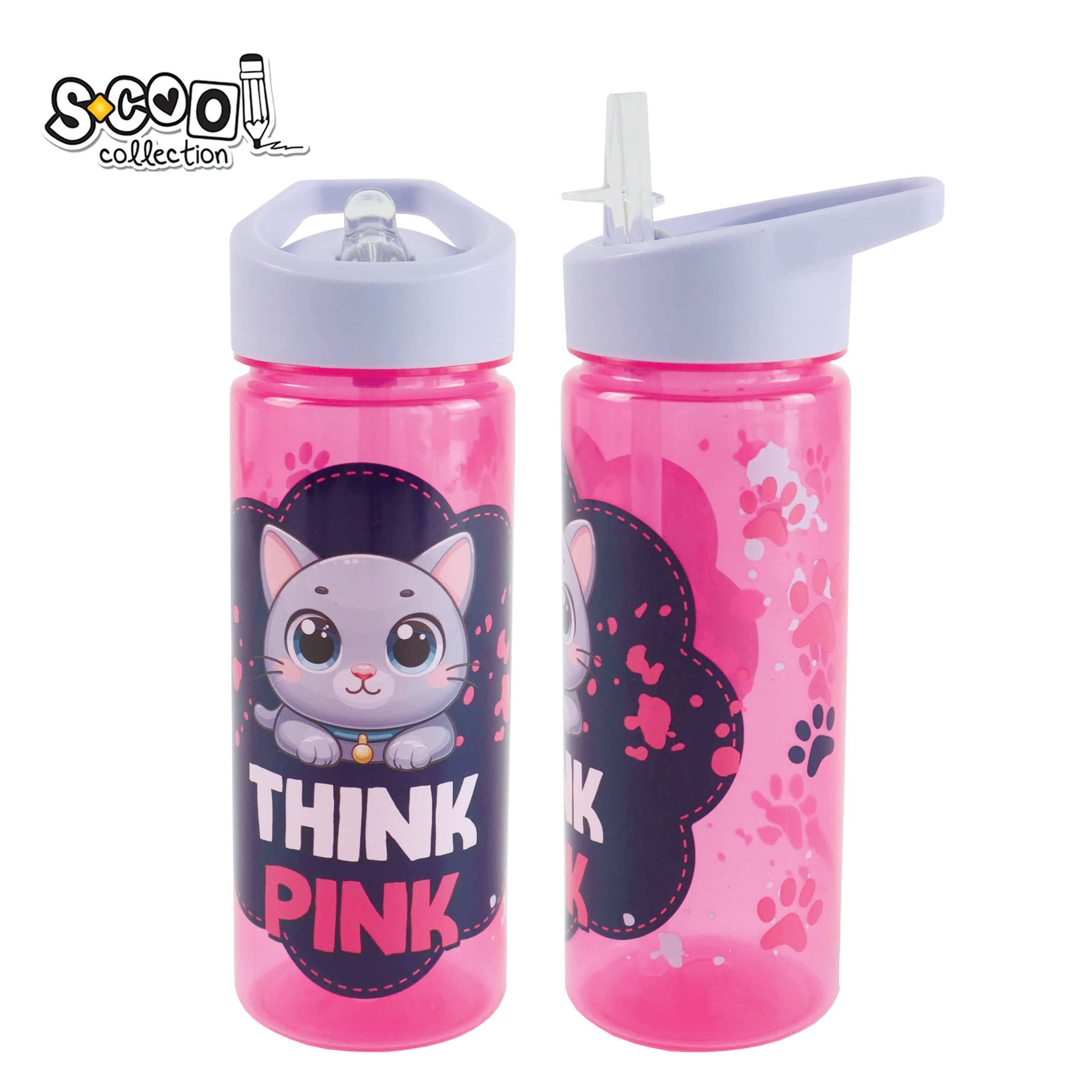 FLAŠICA ZA VODU PVC 6.6/8.5*23CM 600ML  SC3401 - S-COOL | Školski pribor | NBK