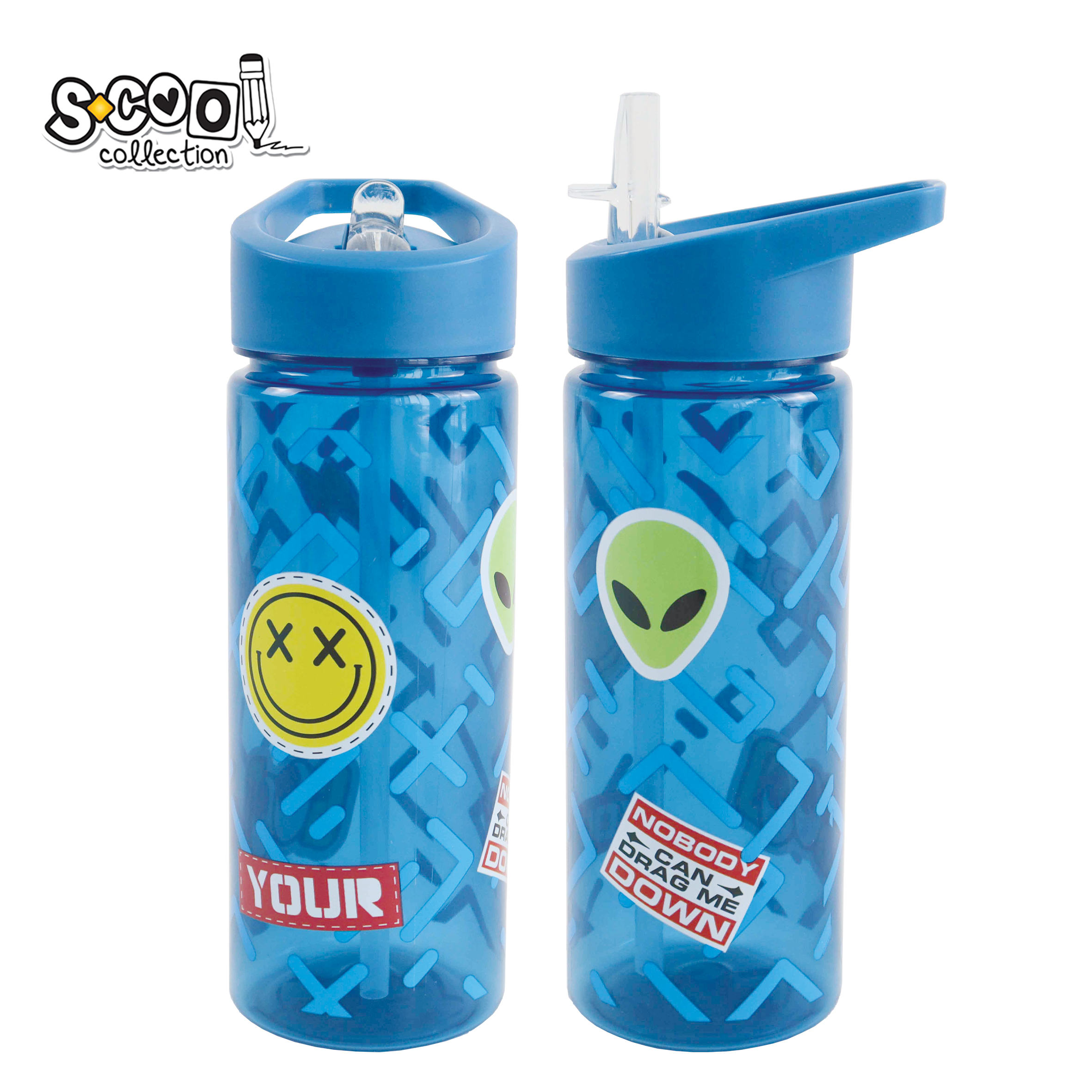FLAŠICA ZA VODU PVC 6.6/8.5*23CM 600ML  SC3403 - S-COOL | Školski pribor | NBK