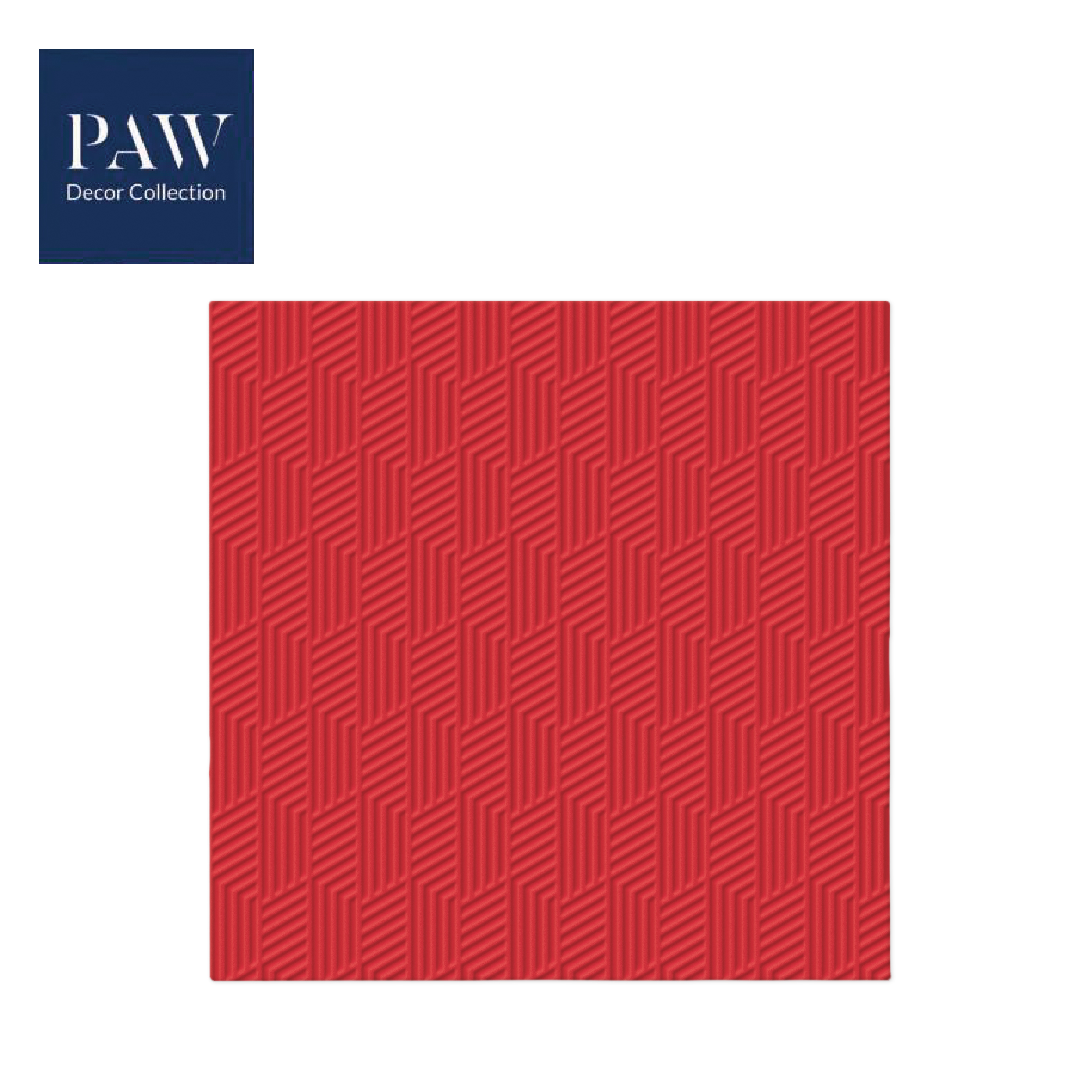 SALVETE PAW LUX  INSPIRATION TEXTURE RED 33X33 1/20 PAKOVANJE 1/12 - PAW SP | Party, kraft, kreativni i dekorativni program | NBK