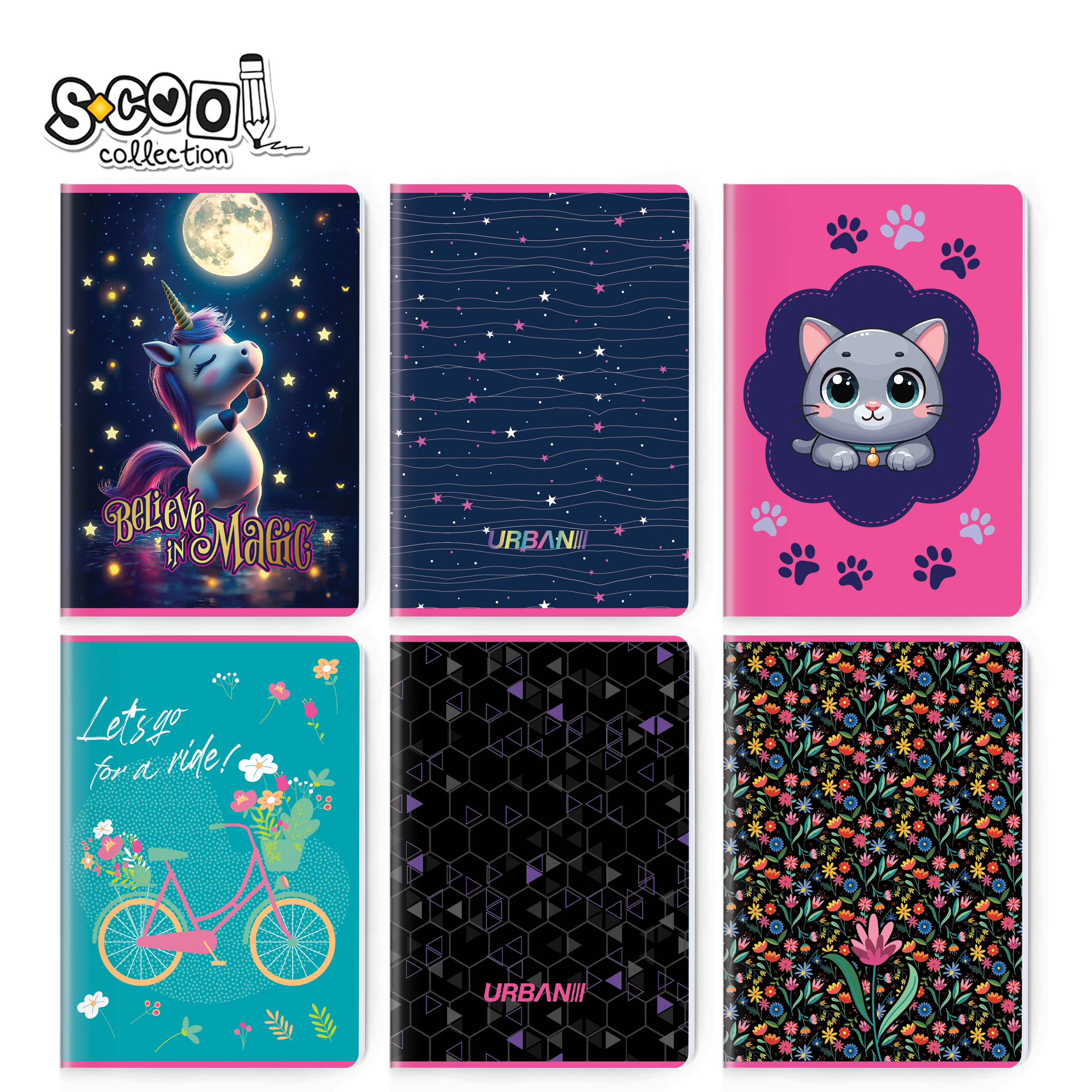 SVESKA PREMIUM A4 SK 52L GIRL'S COLLECTION  SC3496 - S-COOL | Školski pribor | NBK