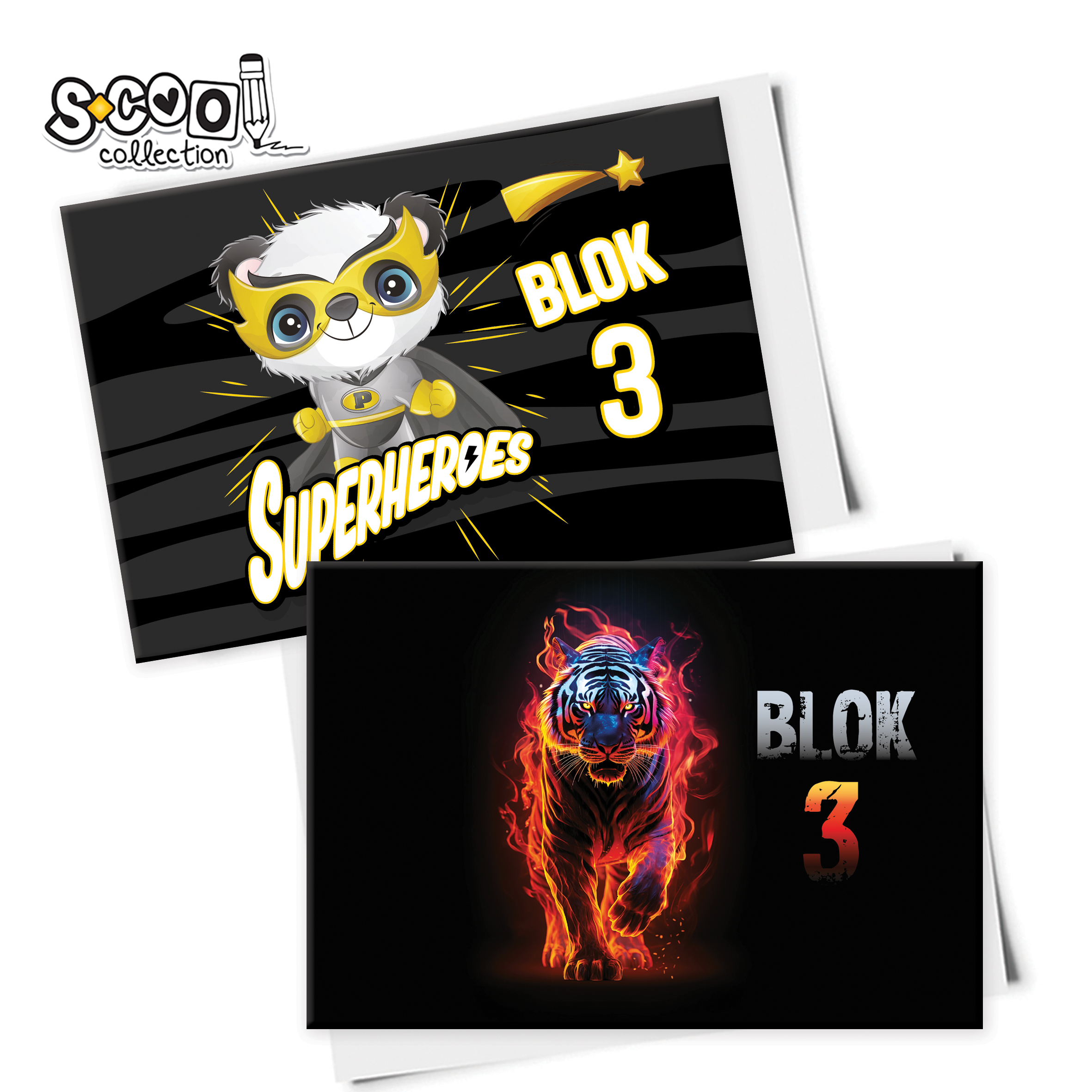 BLOK ZA CRTANJE BR.3 MUŠKI MOTIVI SC3535 - S-COOL | Školski pribor | NBK