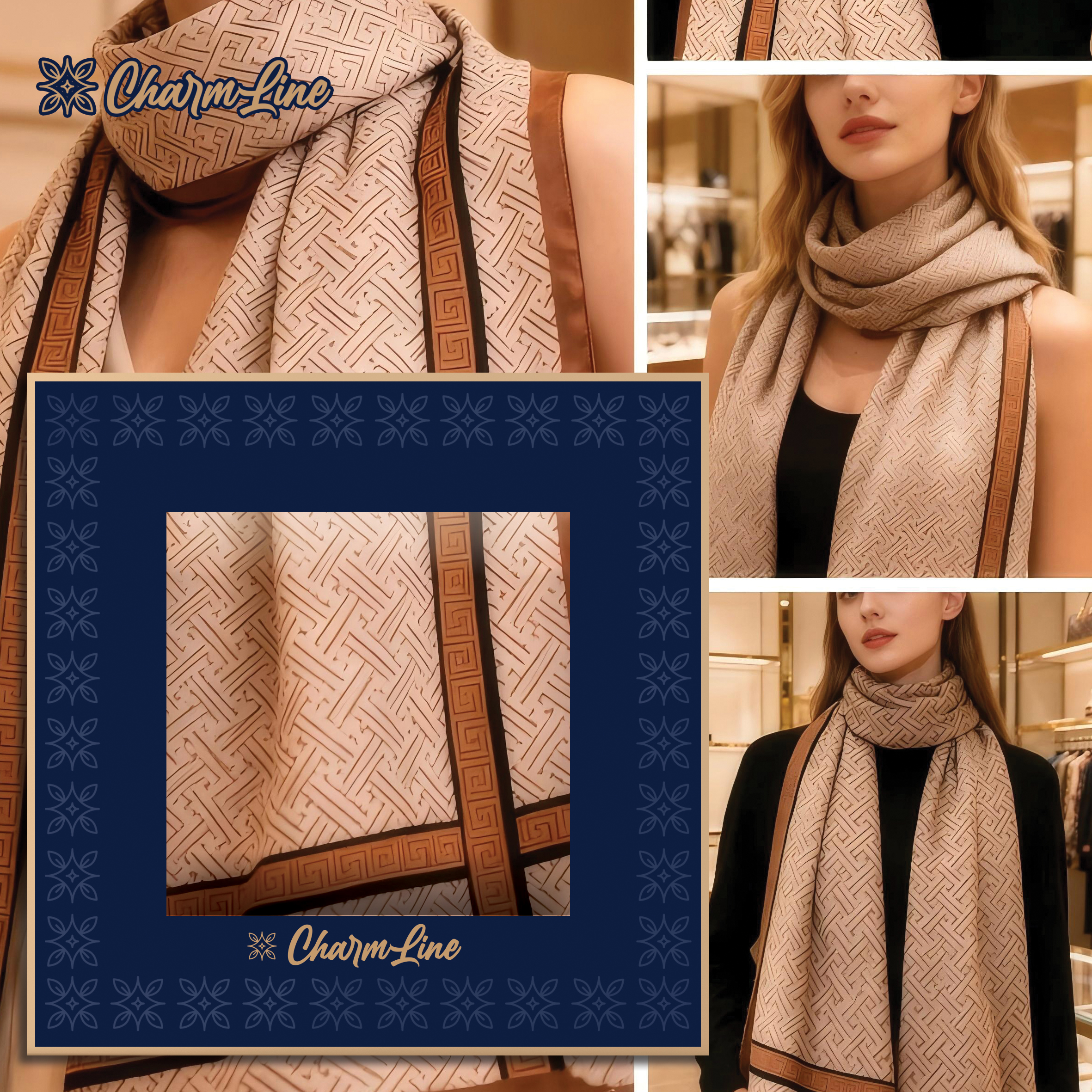 CHARMLINE EŠARPA U POKLON KUTIJI 85*180CM SATIN CL002 - CHARMLINE | Gift i poklonski program | NBK