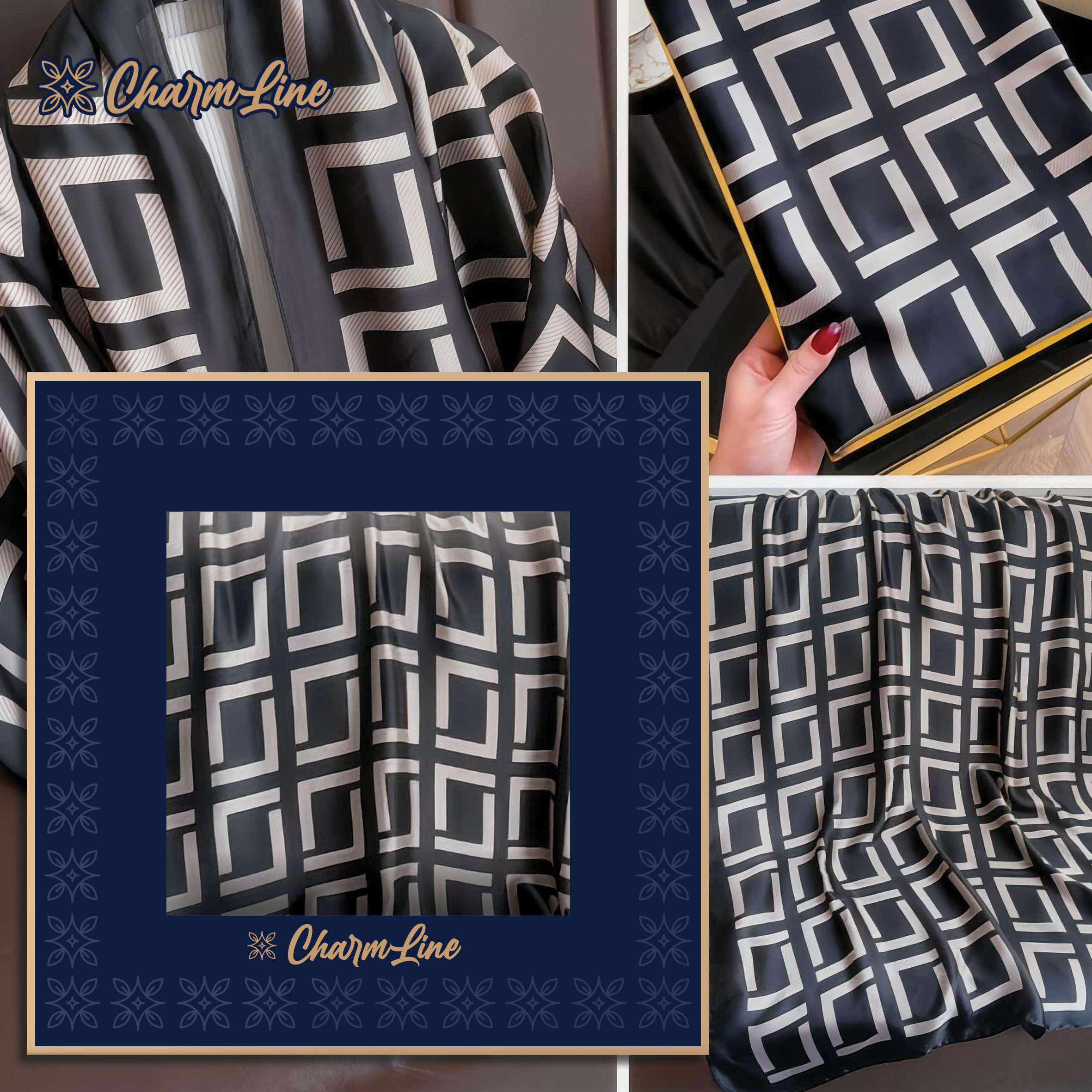 CHARMLINE EŠARPA U POKLON KUTIJI 85*180CM SATIN CL004 - CHARMLINE | Gift i poklonski program | NBK