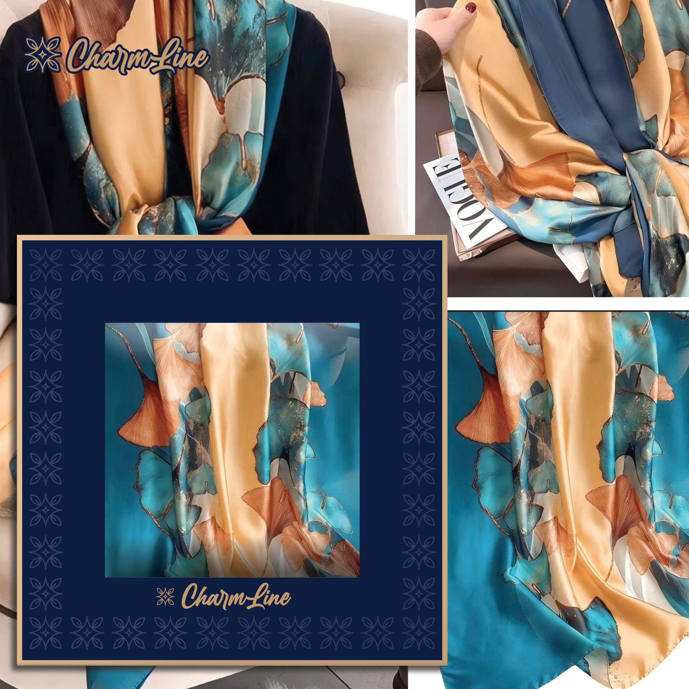 CHARMLINE EŠARPA U POKLON KUTIJI 85*180CM SATIN CL005 - CHARMLINE | Gift i poklonski program | NBK