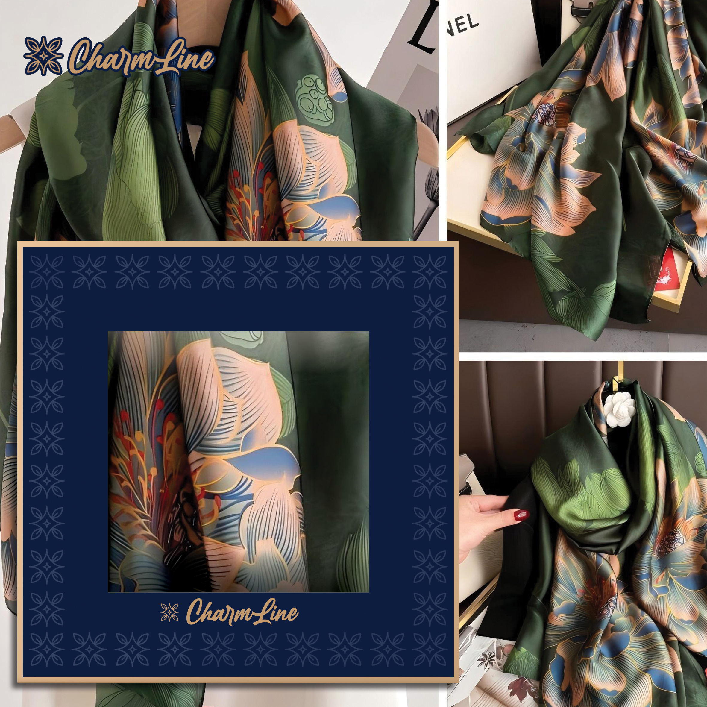 CHARMLINE EŠARPA U POKLON KUTIJI 85*180CM SATIN CL006 - CHARMLINE | Gift i poklonski program | NBK