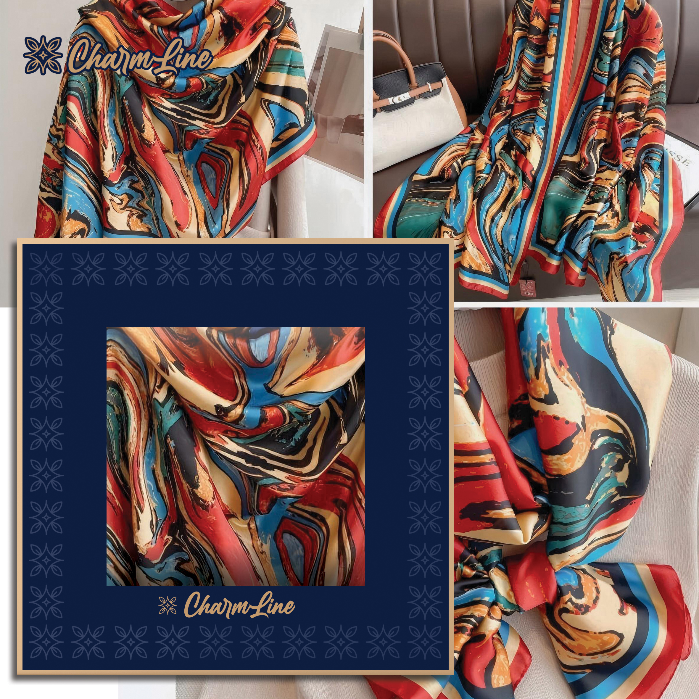 CHARMLINE EŠARPA U POKLON KUTIJI 85*180CM SATIN CL007 - CHARMLINE | Gift i poklonski program | NBK
