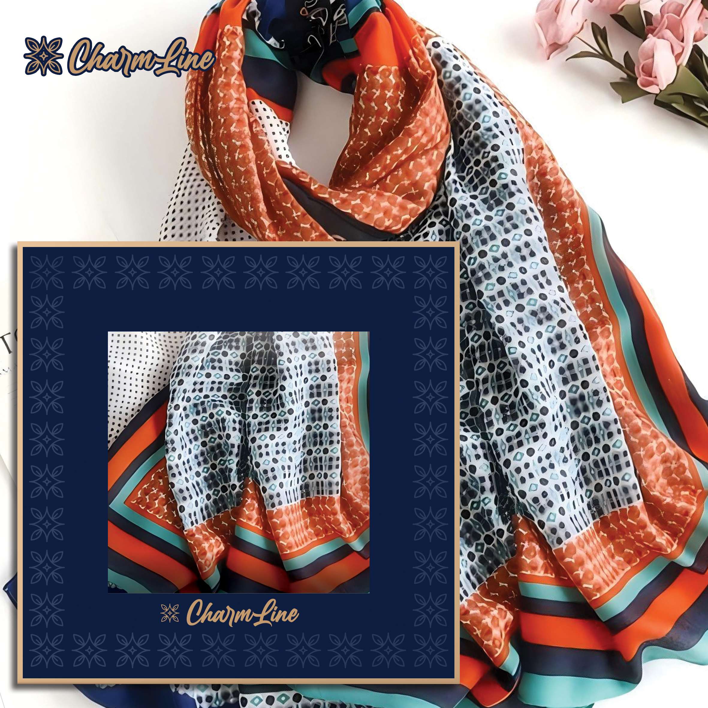 CHARMLINE EŠARPA U POKLON KUTIJI 85*180CM VISCOSE CL011 - CHARMLINE | Gift i poklonski program | NBK