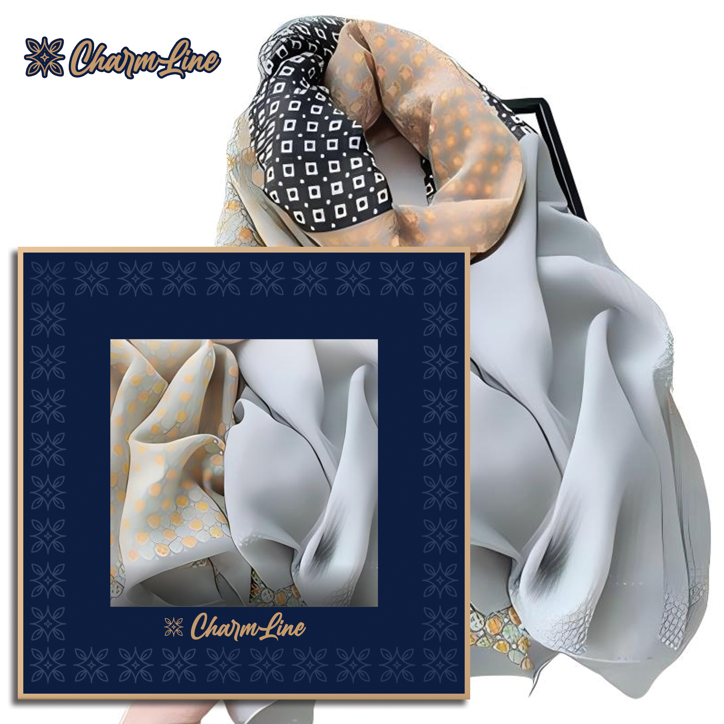 CHARMLINE EŠARPA U POKLON KUTIJI 85*180CM VISCOSE CL014 - CHARMLINE | Gift i poklonski program | NBK