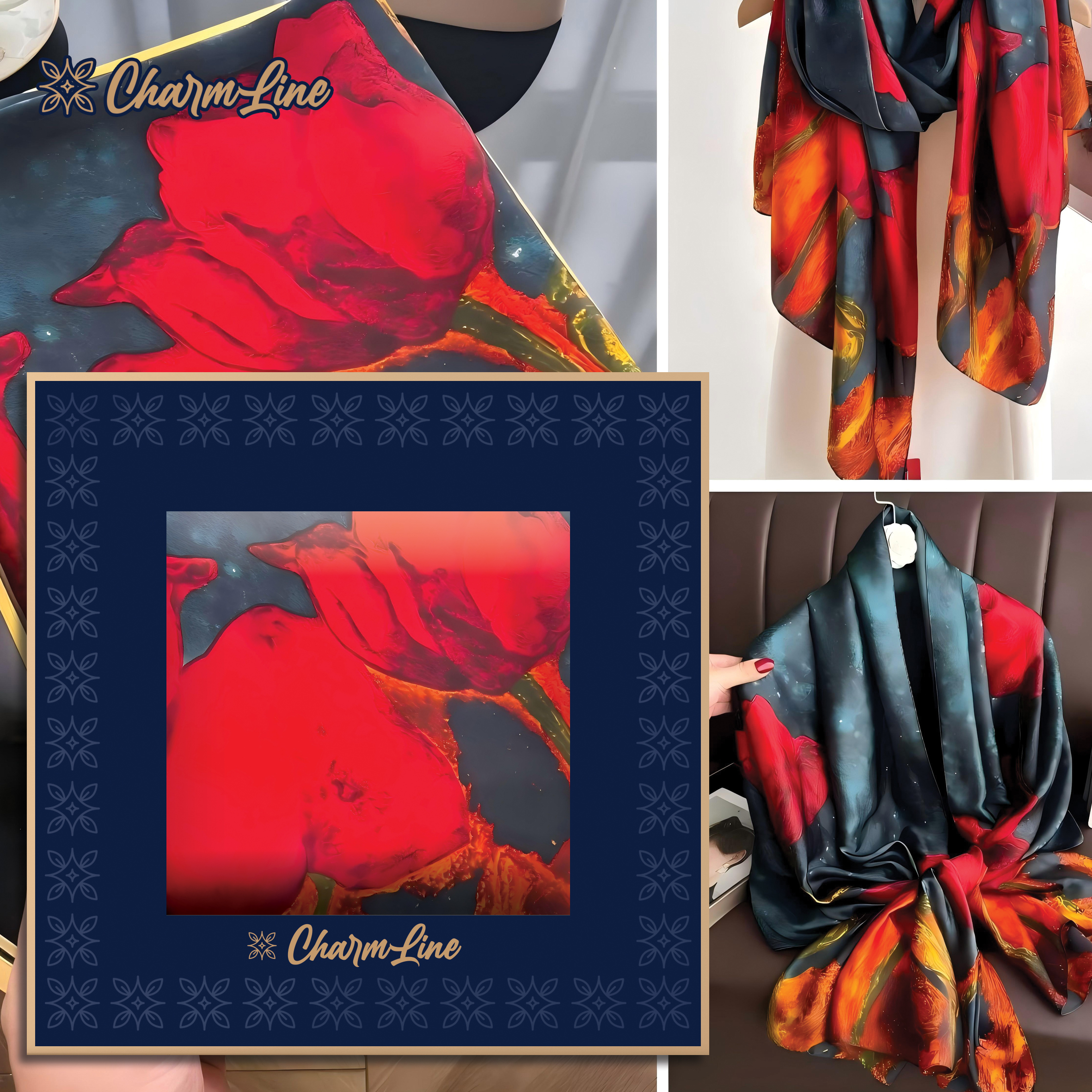 CHARMLINE EŠARPA U POKLON KUTIJI 85*180CM SATIN CL024 - CHARMLINE | Gift i poklonski program | NBK