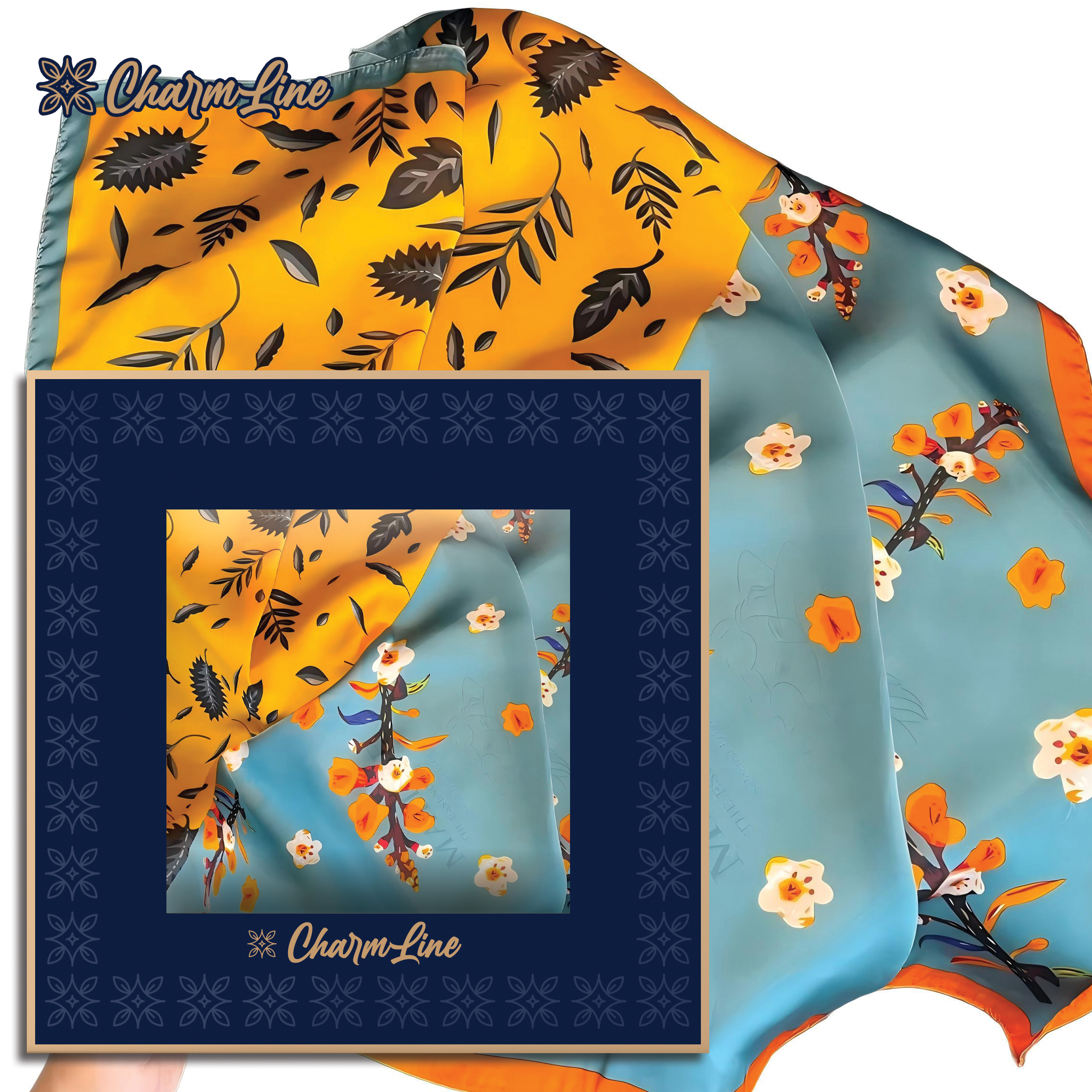 CHARMLINE MARAMA U POKLON KUTIJI 90*90CM SATIN CL023 - CHARMLINE | Gift i poklonski program | NBK