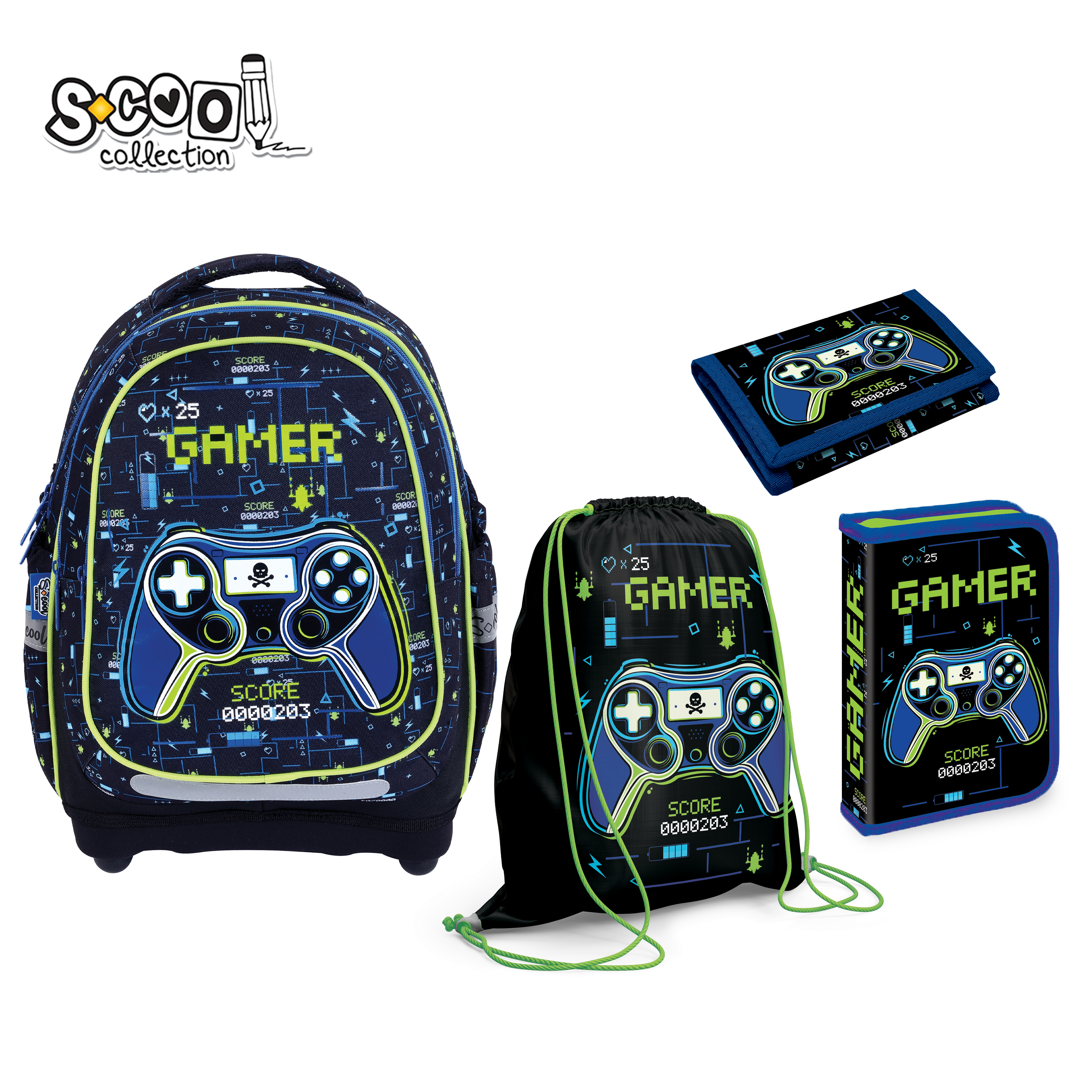 RANAC ANATOMSKI SET GAMER SC3368 - S-COOL | Školski pribor | NBK