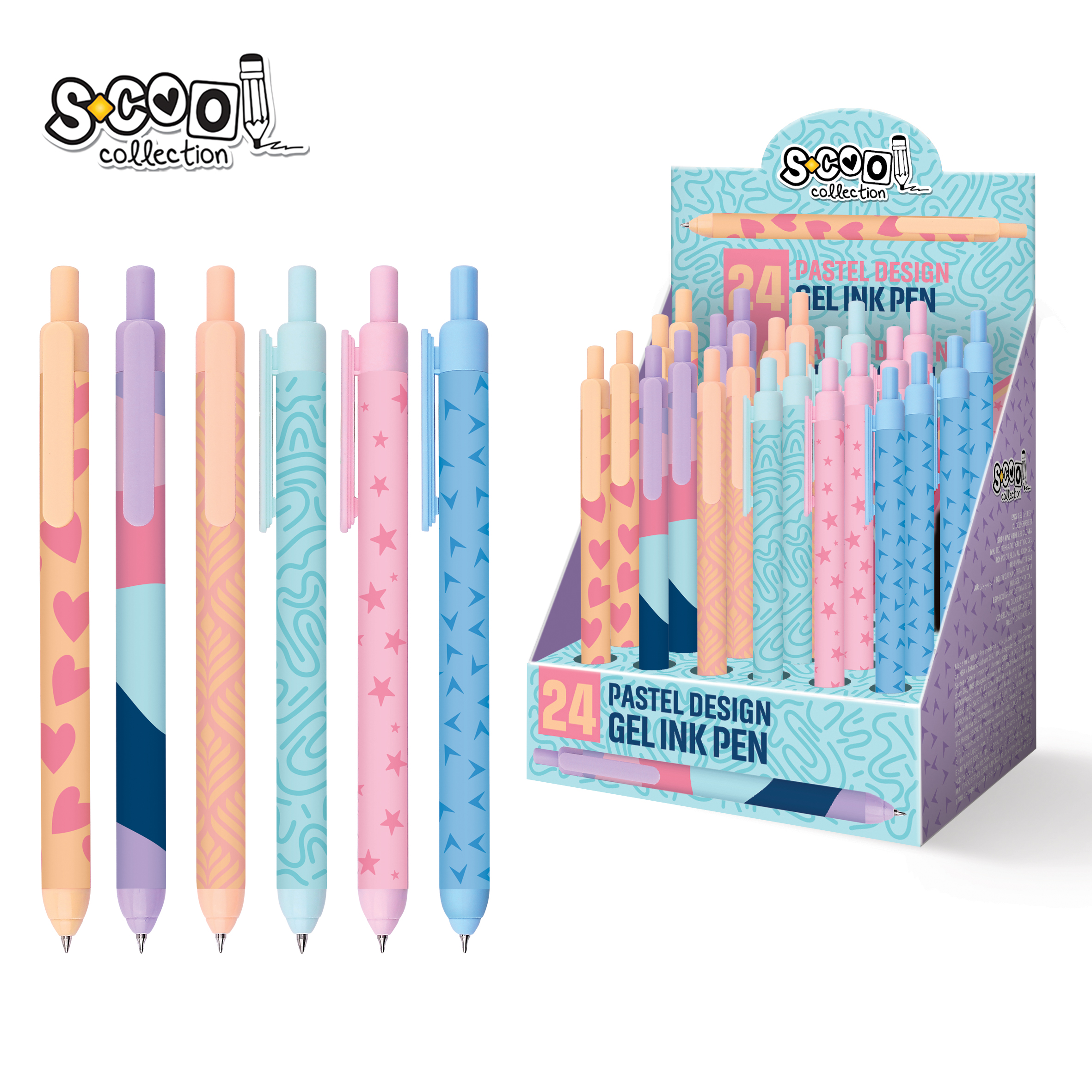 GEL OLOVKA PASTEL DESIGN 0.7MM 1/24 SC3490 - S-COOL | Pisaći pribor | NBK