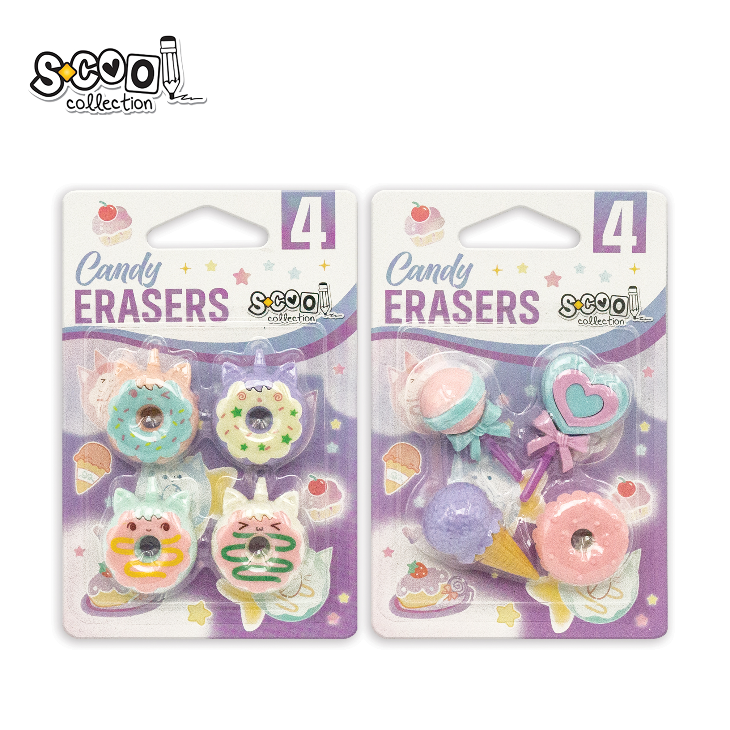 GUMICA CANDY 1/4 BLISTER CARD SC3515 - S-COOL | Školski pribor | NBK