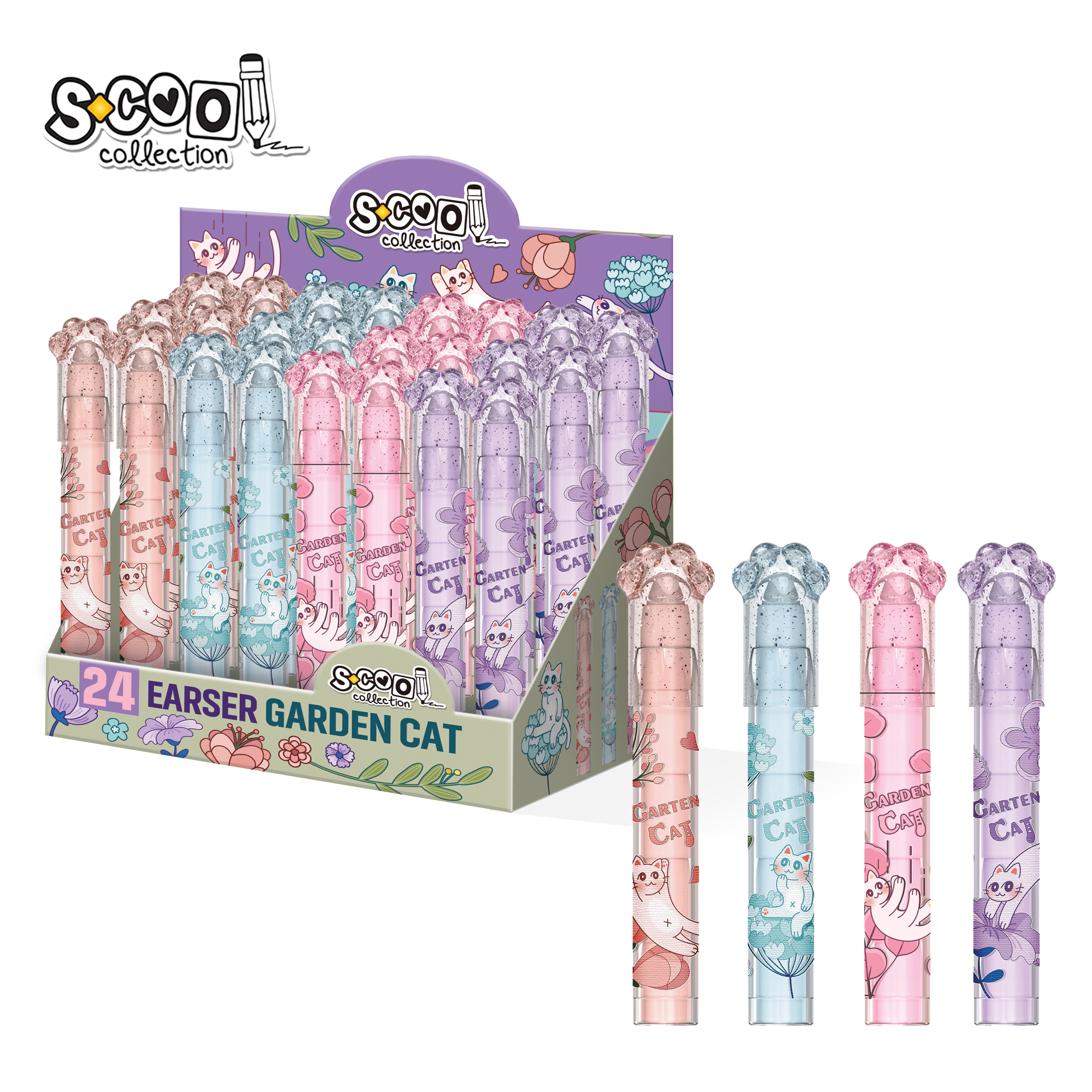 GUMICA U OLOVCI GARDEN CAT 1/24 SC3491 - S-COOL | Školski pribor | NBK