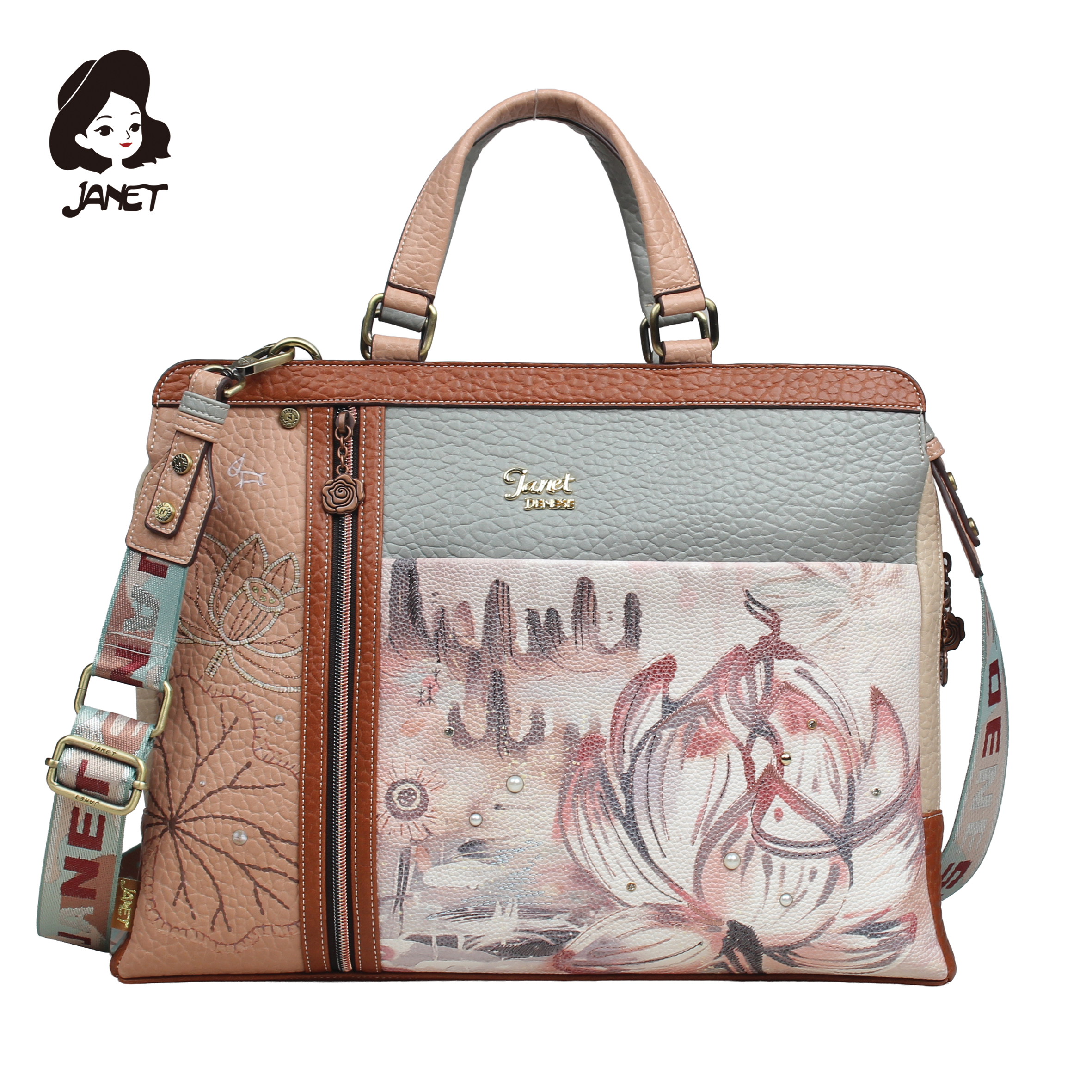 TAŠNA DAMSKA THE LOTUS LOVER 41*6.5*31CM J-020E - JANET | Putni program i poslovna galanterija | NBK