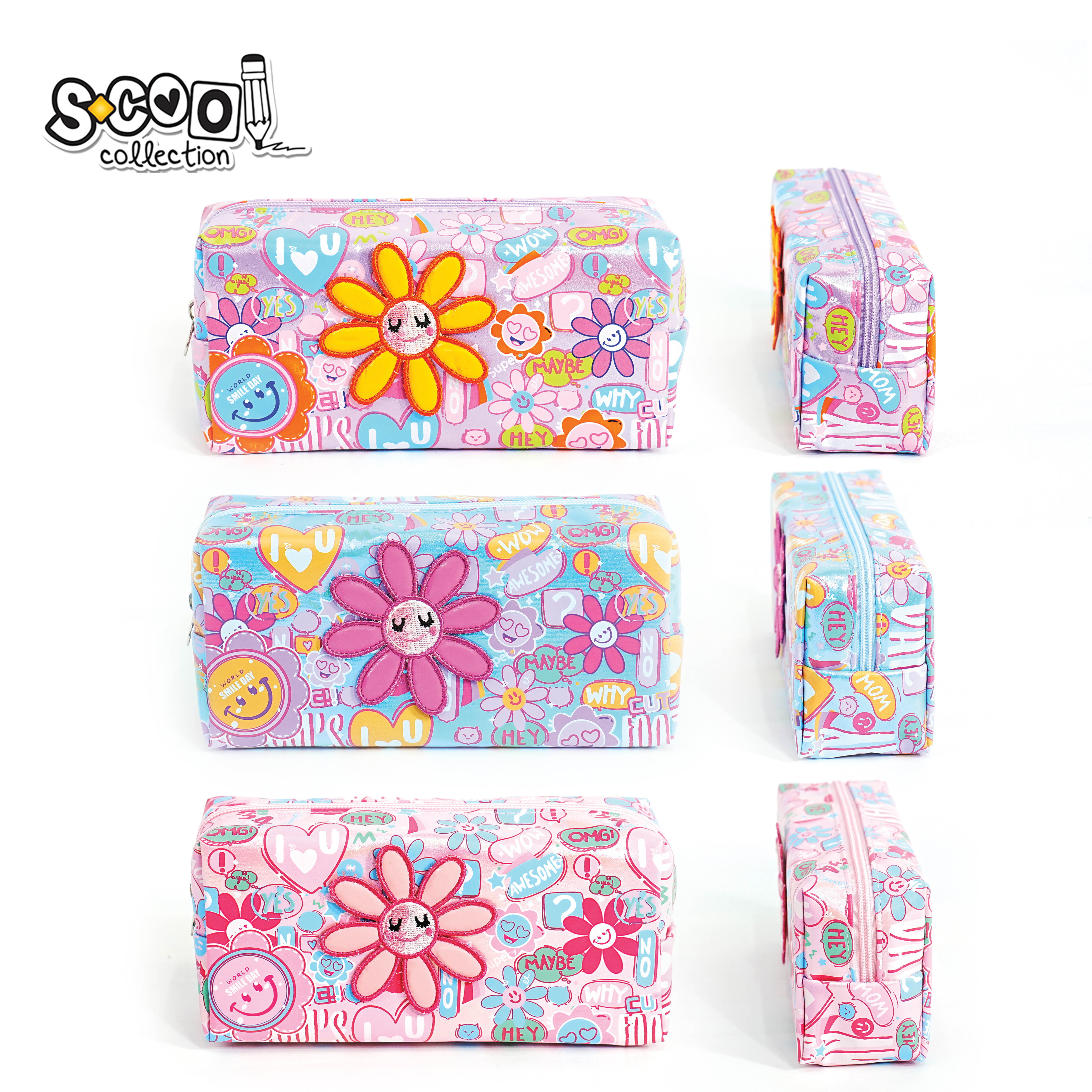 PERNICA FLOWERS 21*7*10CM SC3463 - S-COOL | Školski pribor | NBK