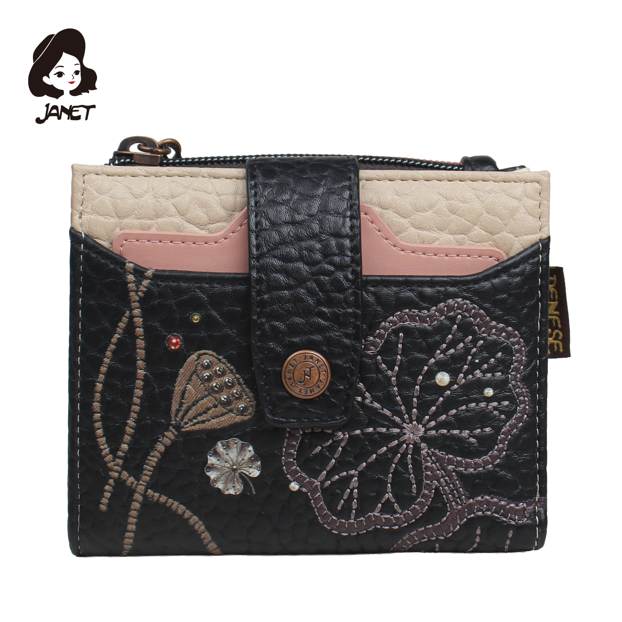 NOVČANIK DAMSKI THE LOTUS LOVER 12.5*2*10CM JW-020D - JANET | Putni program i poslovna galanterija | NBK