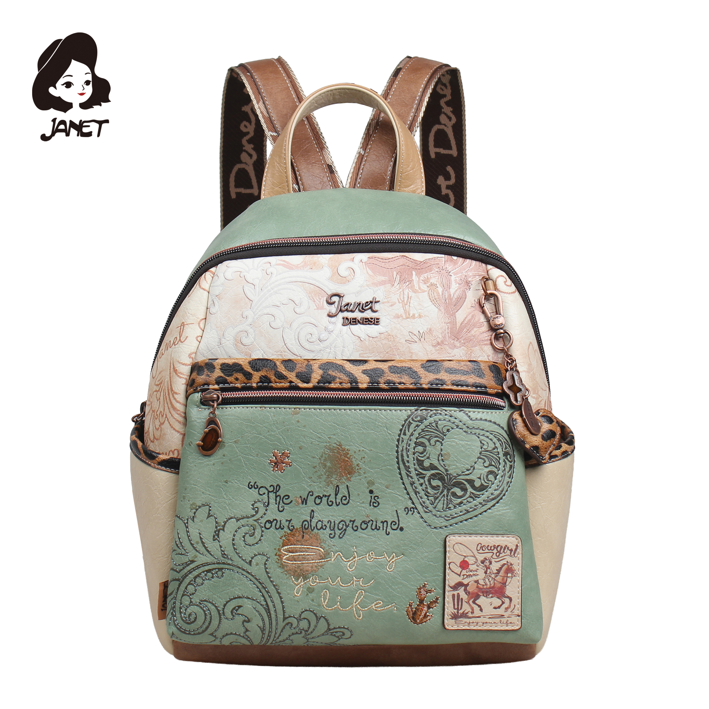RANAC DAMSKI THE WESTERN ODYSEE 25*15*31CM J-114C - JANET | Putni program i poslovna galanterija | NBK