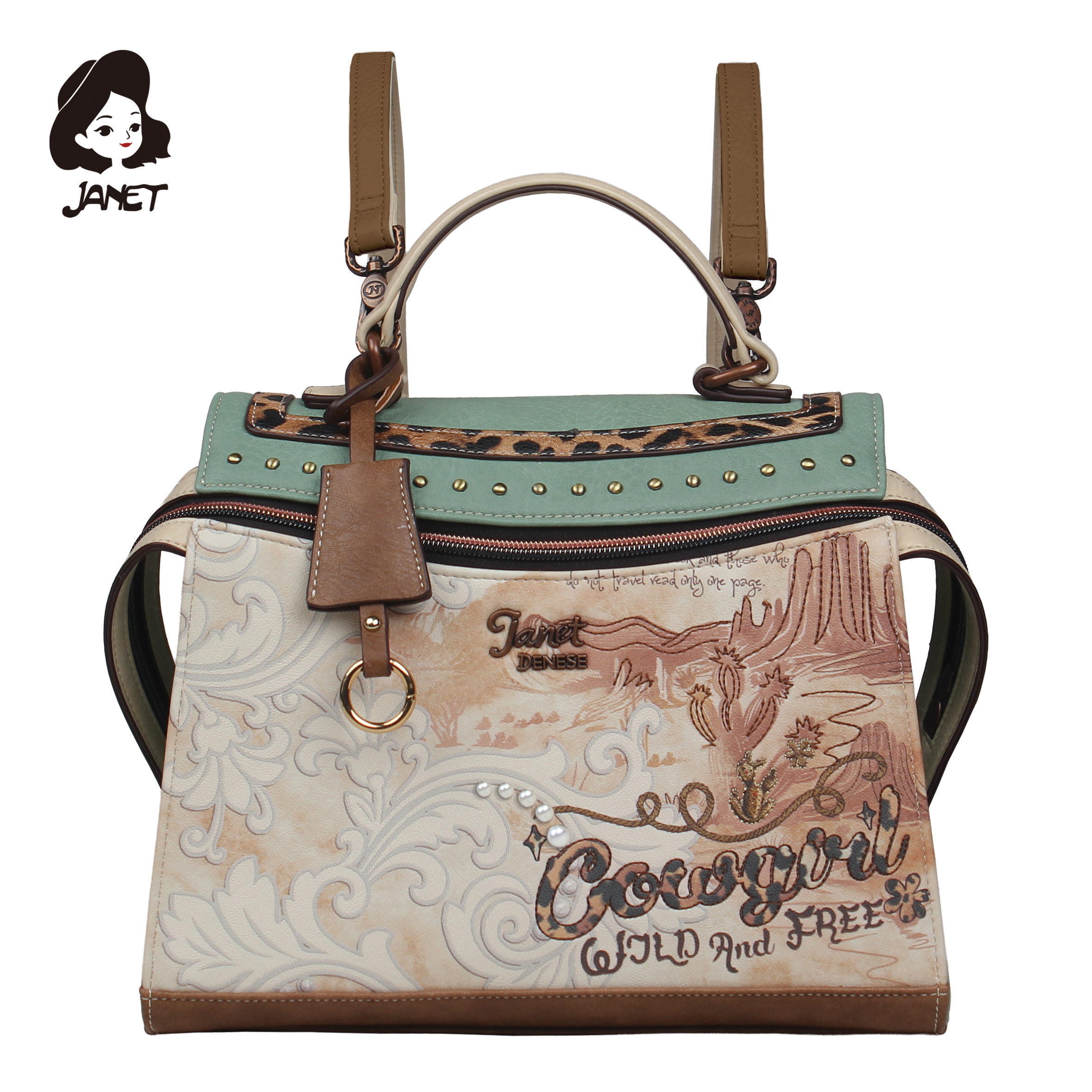 RANAC DAMSKI THE WESTERN ODYSEE 28.5*14*22.5CM J-169 - JANET | Putni program i poslovna galanterija | NBK