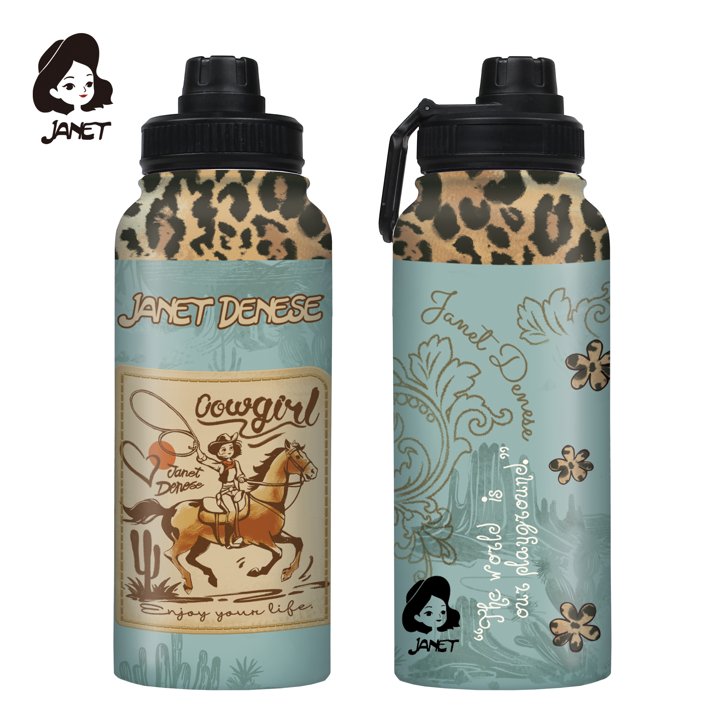 JANET STAINLESS STEEL TERMOS 900ML. LID PP+SILICONE J-508 - JANET | Školski pribor | NBK