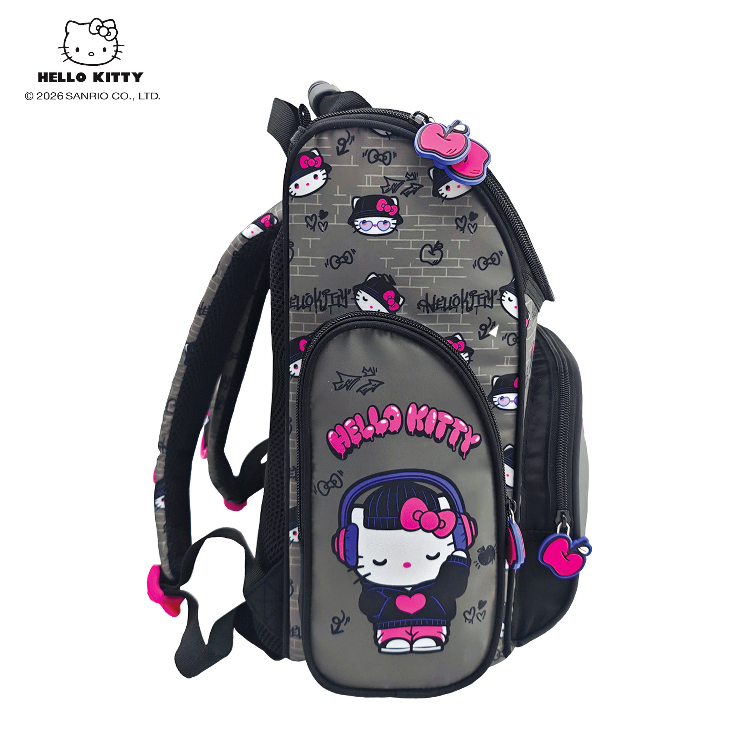 RANAC ANATOMSKI HELLO KITTY GREY 35.5*27.5*16CM 2824 | Školski pribor - slika 2 | NBK