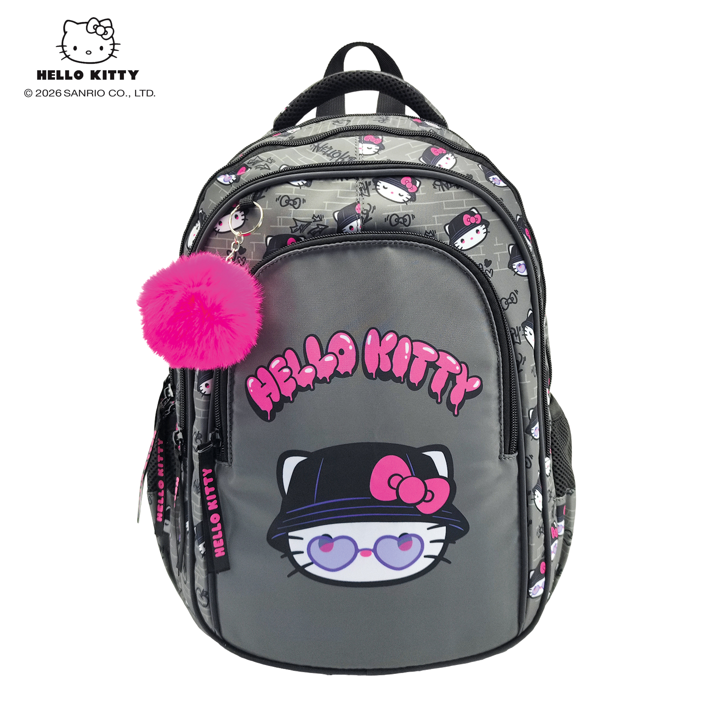 RANAC ERGONOMSKI HELLO KITTY GREY 40*28*18CM 99061 | Školski pribor | NBK
