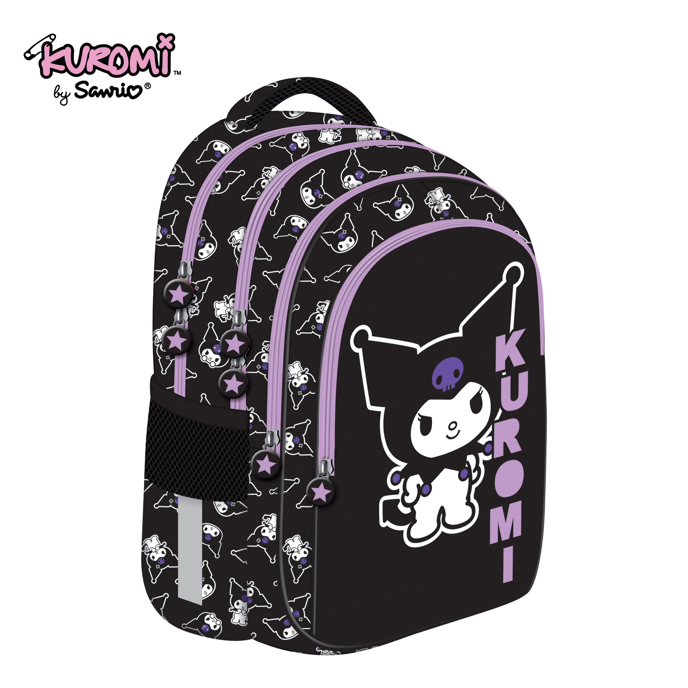 RANAC ERGONOMSKI KUROMI BLACK 40*28*18CM 93717 | Školski pribor | NBK