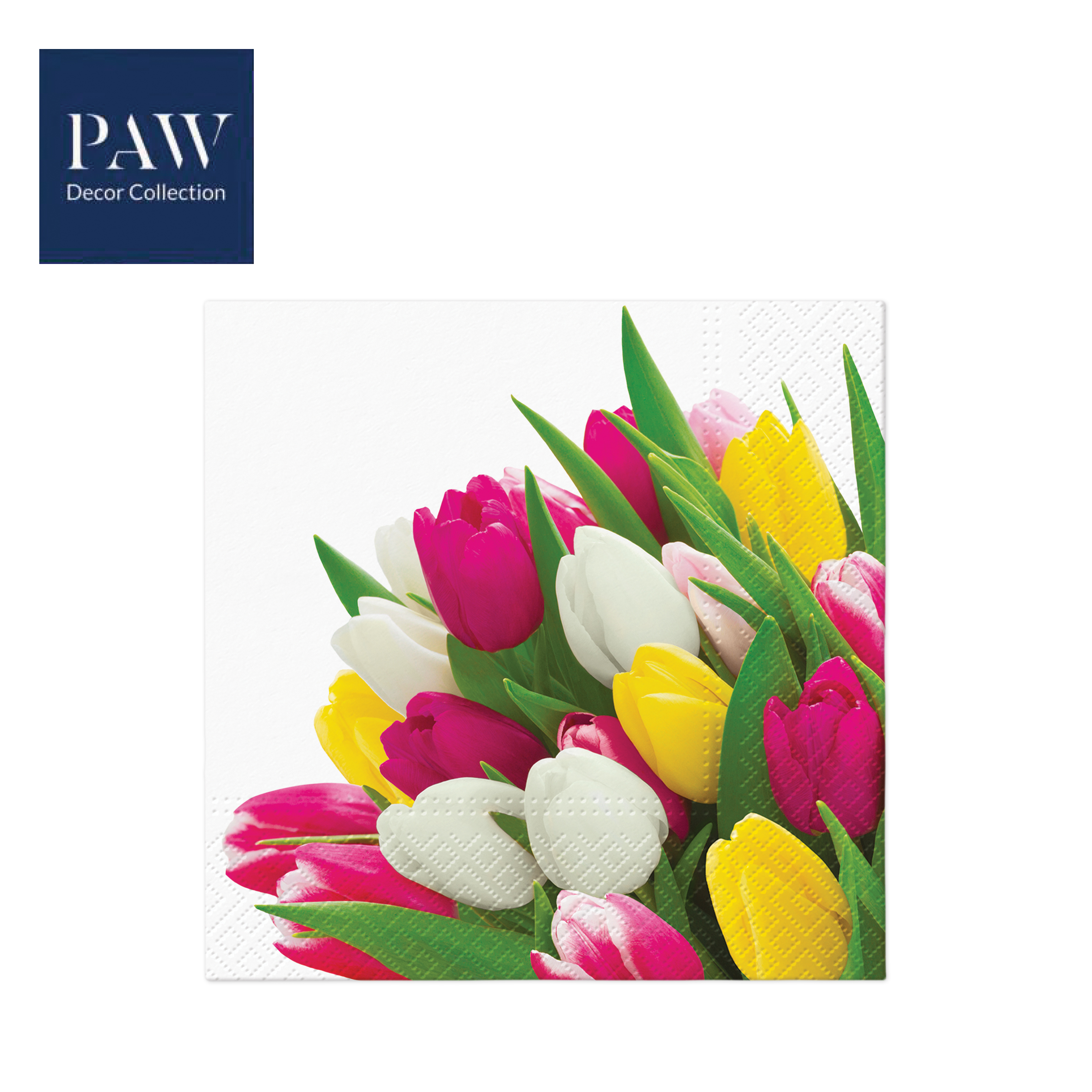SALVETE PAW LUX BUNCH OF TULIPS 33X33 1/20 PAKOVANJE 1/12 - PAW SP | Party, kraft, kreativni i dekorativni program | NBK