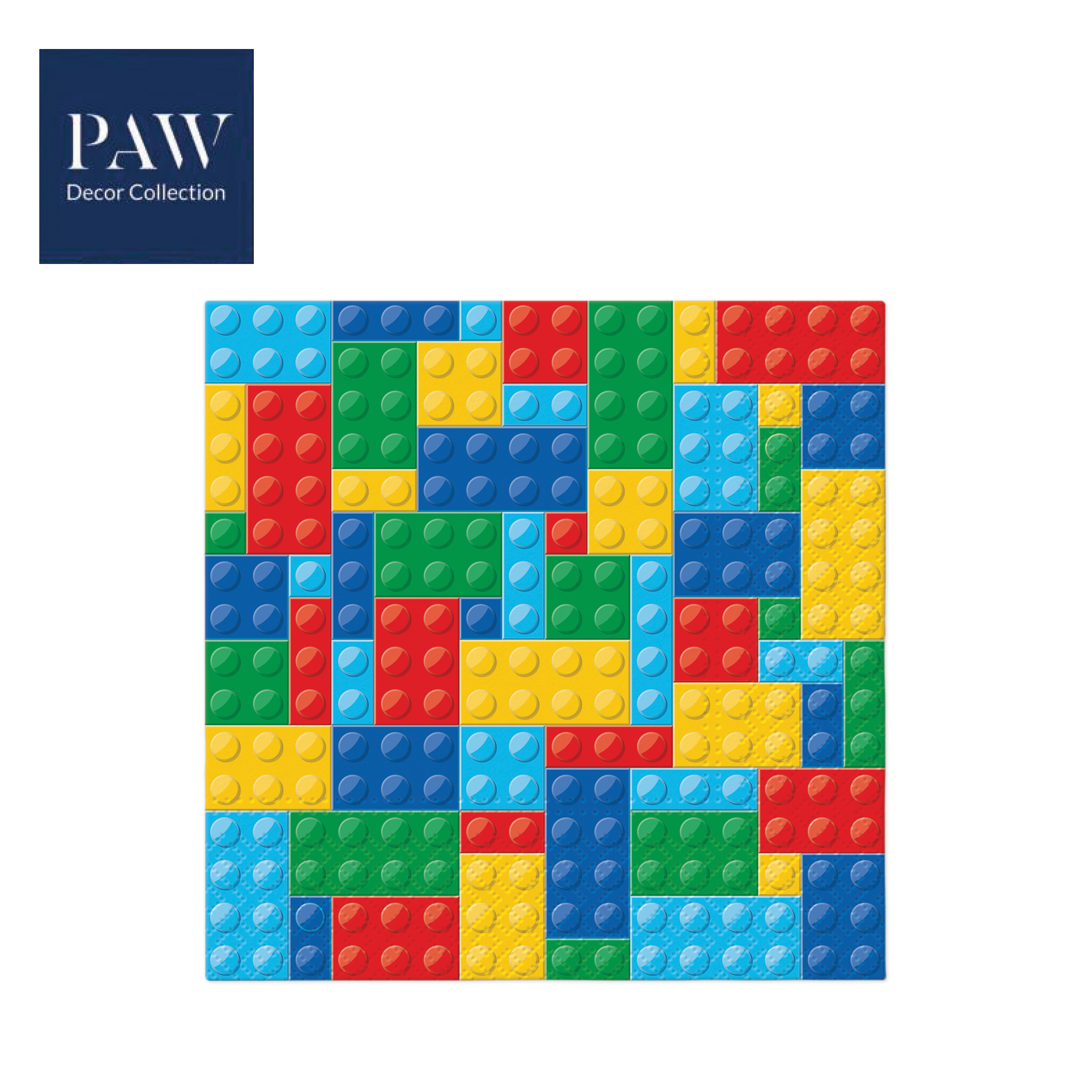 SALVETE PAW LUX COLORFUL BRICKS 33X33 1/20 PAKOVANJE 1/12 - PAW SP | Party, kraft, kreativni i dekorativni program | NBK