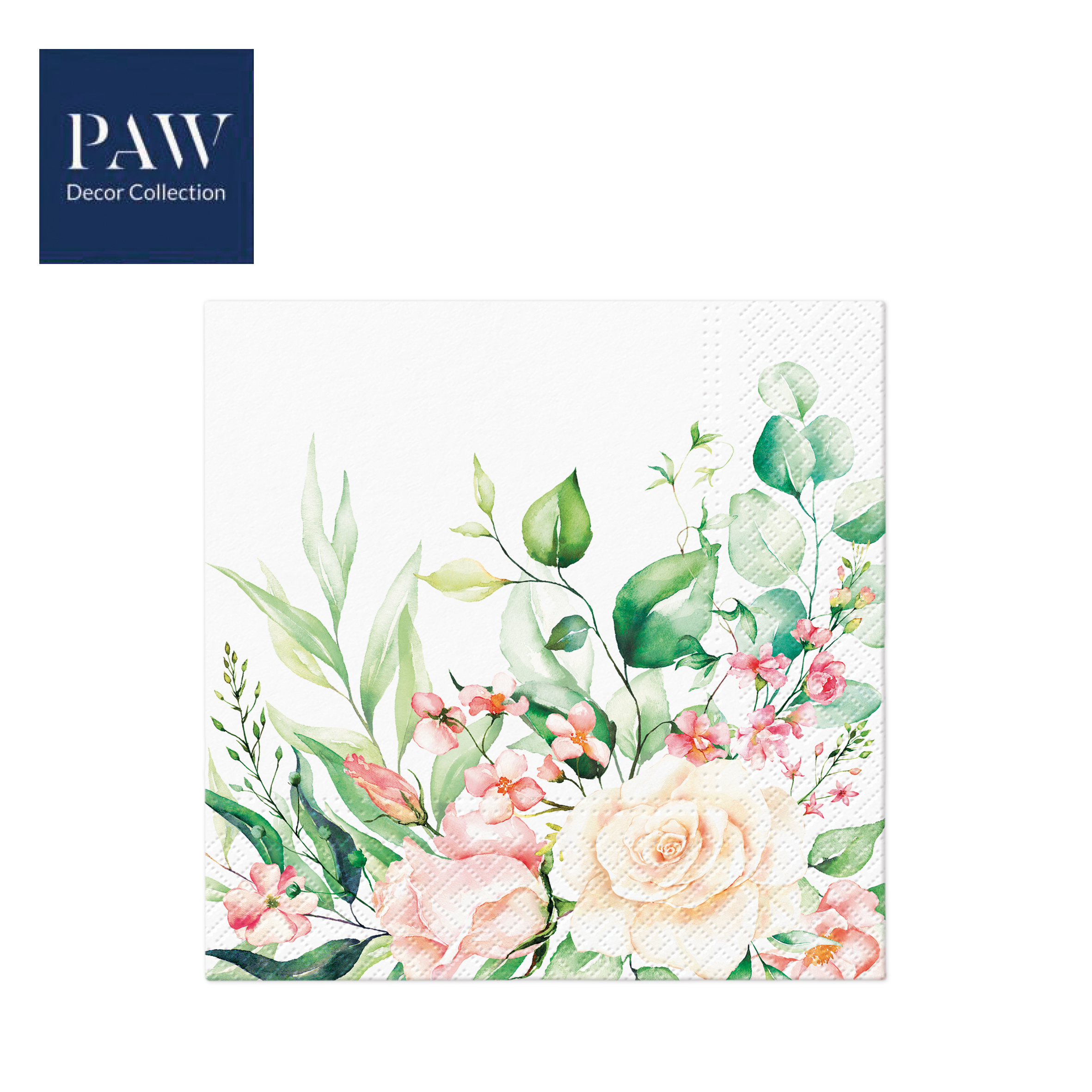 SALVETE PAW LUX FLORAL MOMENTS 33X33 1/20 PAKOVANJE 1/12 - PAW SP | Party, kraft, kreativni i dekorativni program | NBK