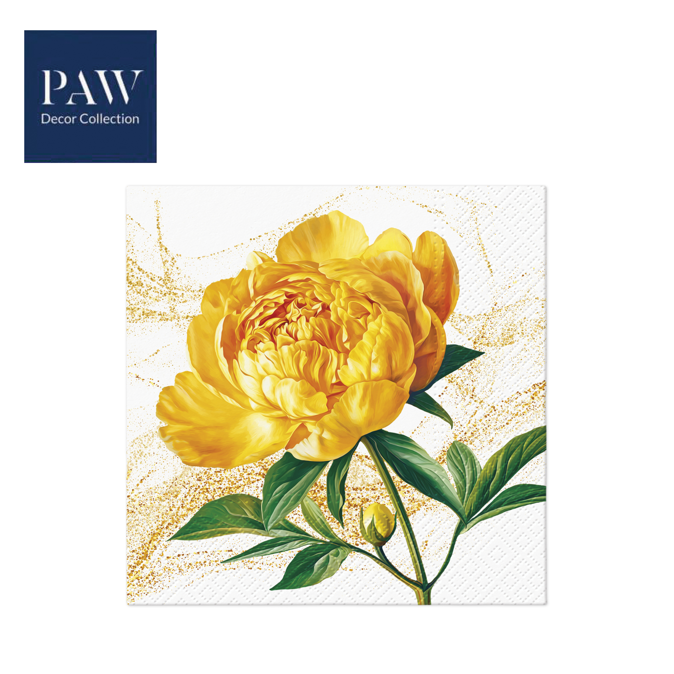 SALVETE PAW LUX PEONEY BLOSSOM 33X33 1/20 PAKOVANJE 1/12 - PAW SP | Party, kraft, kreativni i dekorativni program | NBK