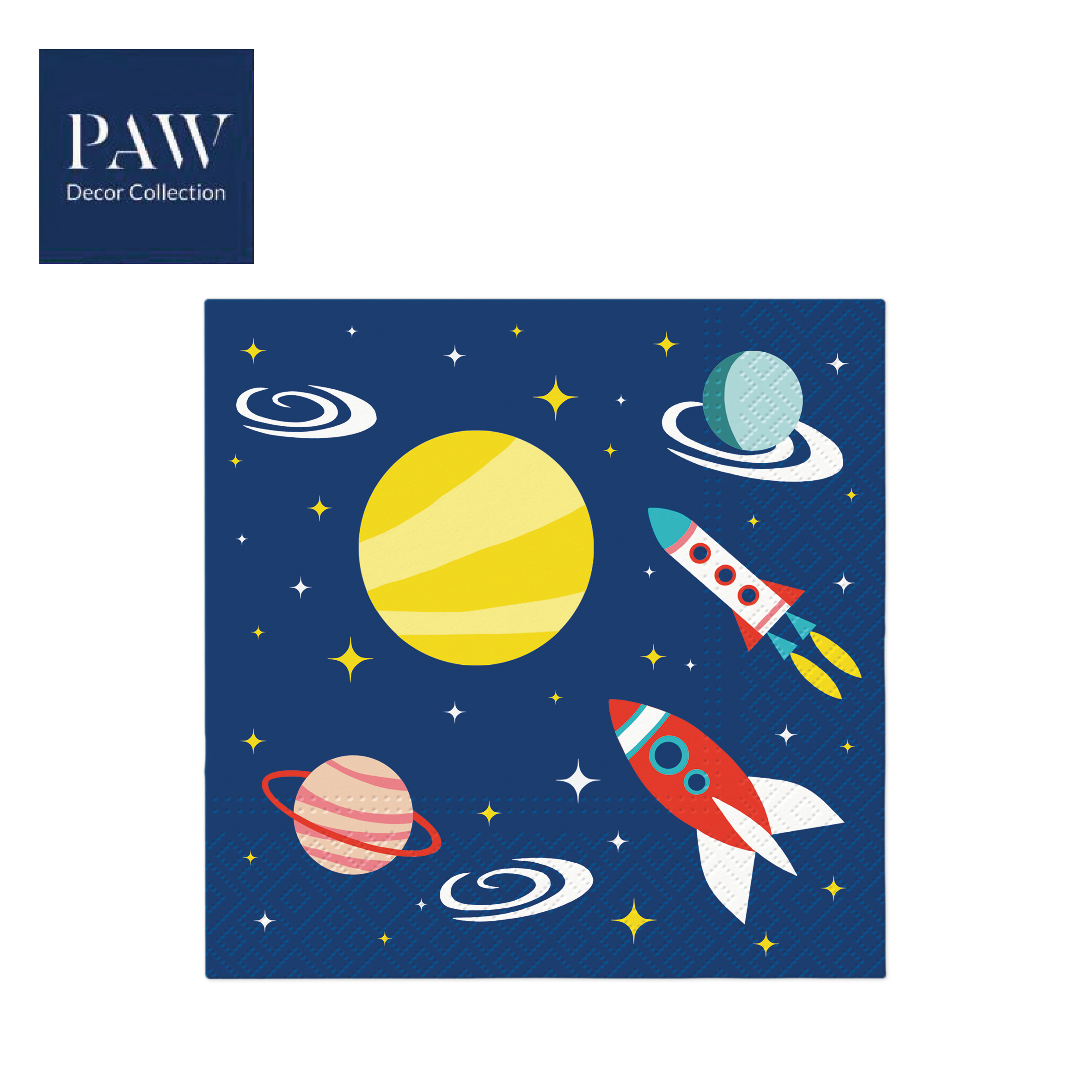 SALVETE PAW LUX SPACE 33X33 1/20 PAKOVANJE 1/12 - PAW SP | Party, kraft, kreativni i dekorativni program | NBK