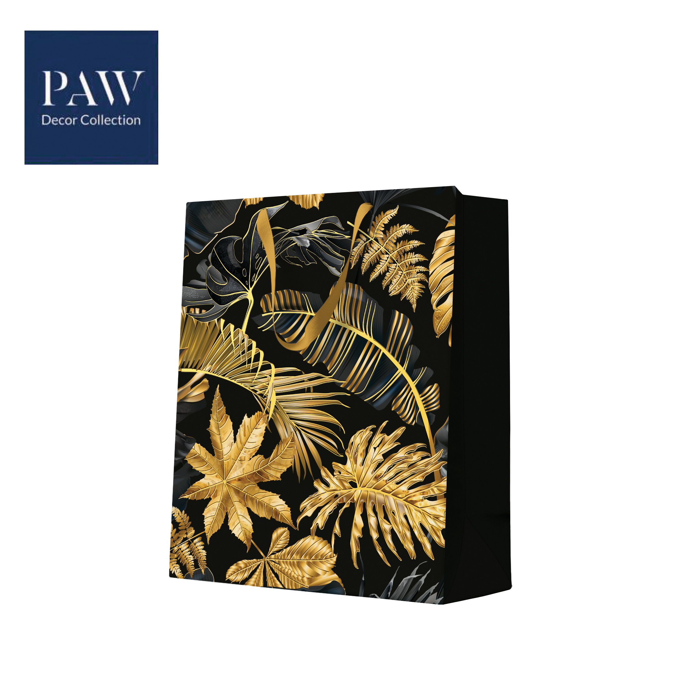UKRASNA KESA VECA PAW PREMIUM GOLD LEAVES 26.5X33.5X13 - PAW SP | Gift i poklonski program | NBK
