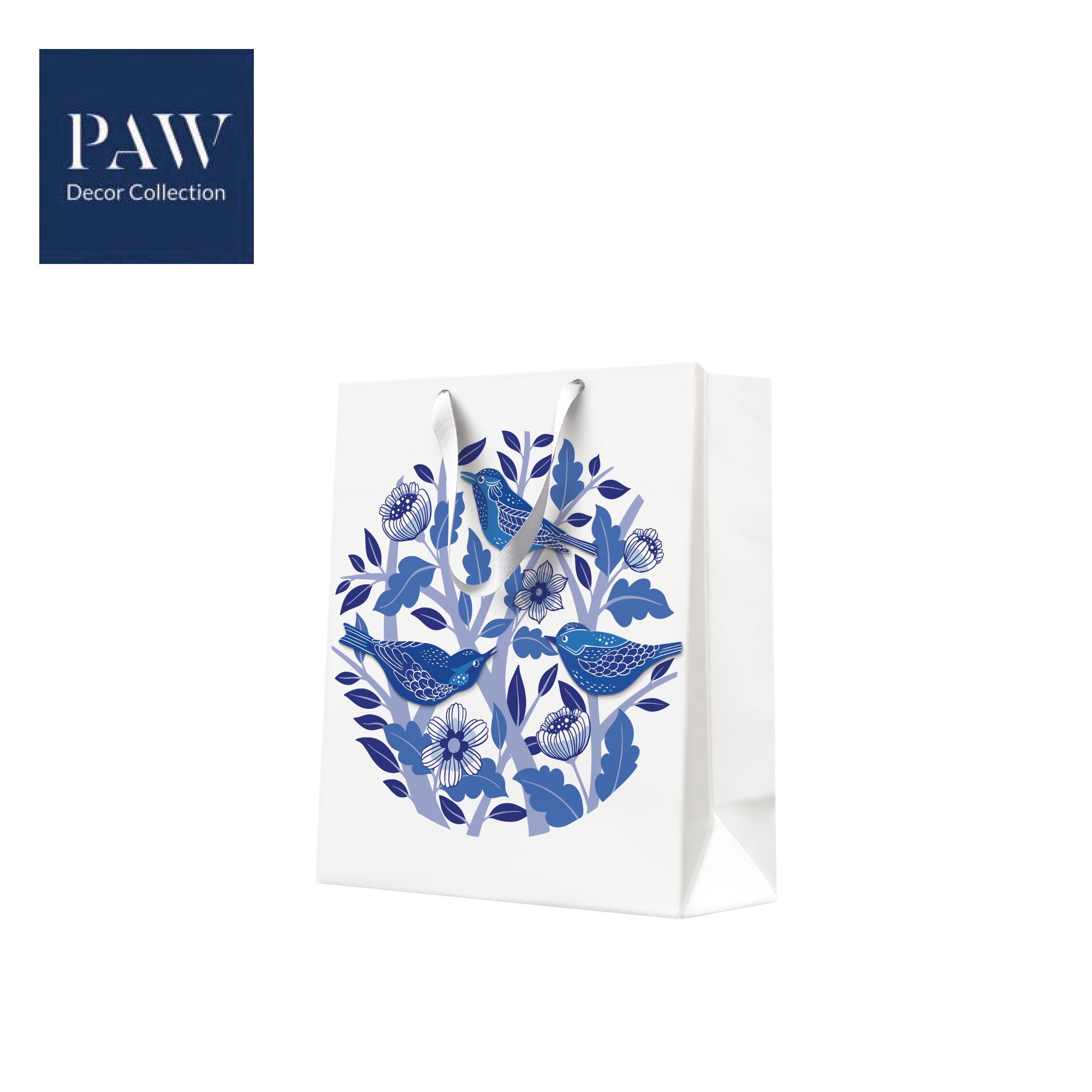 UKRASNA KESA SREDNJA PAW PREMIUM BIRDS AND BLOOMS FOLK 20X25X10 - PAW SP | Gift i poklonski program | NBK