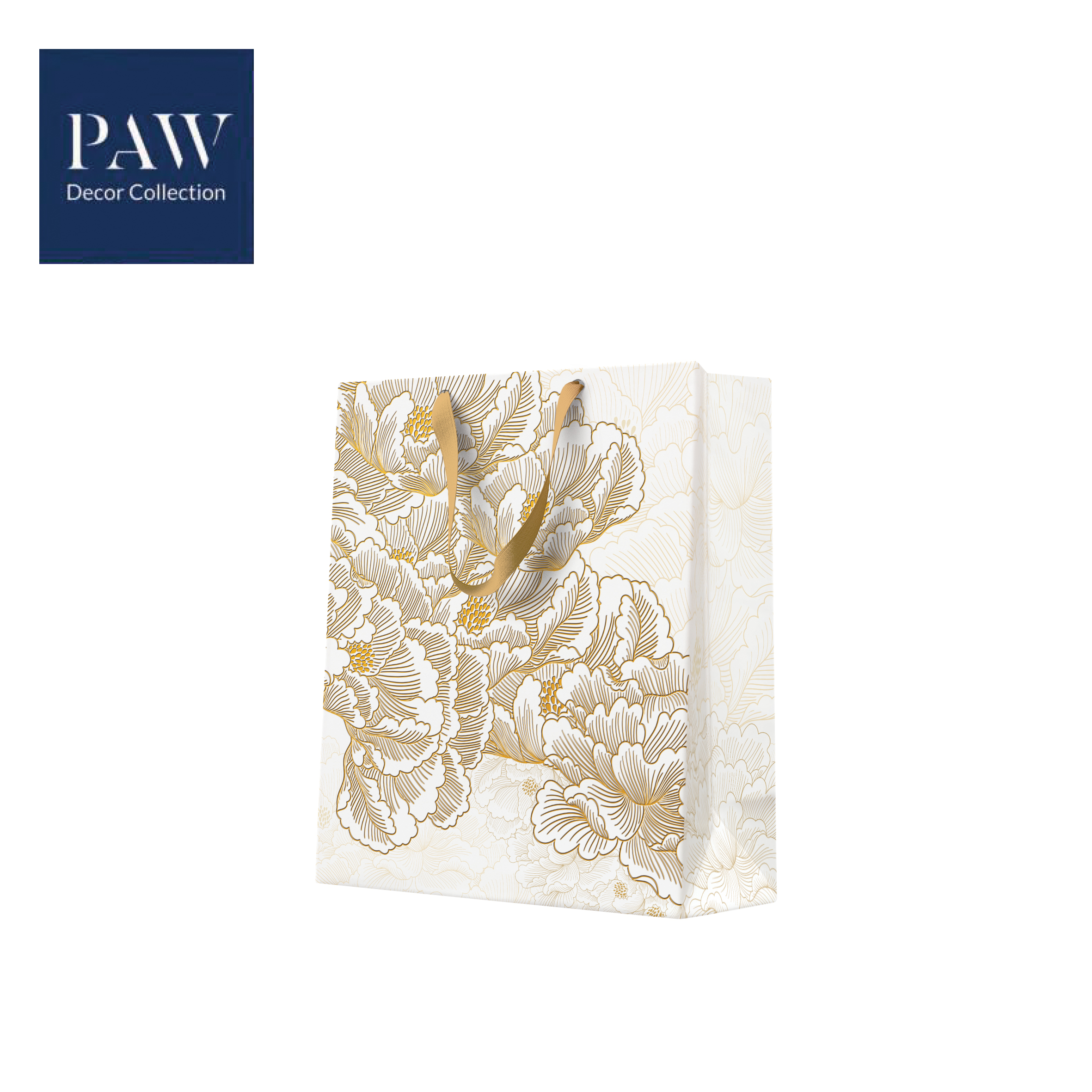 UKRASNA KESA SREDNJA PAW PREMIUM VINTAGE GOLD 20X25X10 - PAW SP | Gift i poklonski program | NBK
